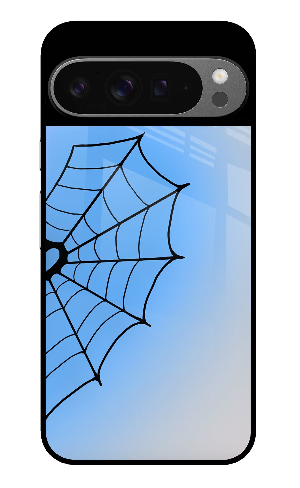 Blue Web Google Pixel 9 Pro Glass Case - Blue Web Google Pixel 9 Pro Glass Case Blue Web Google Pixel 9 Pro Glass Case