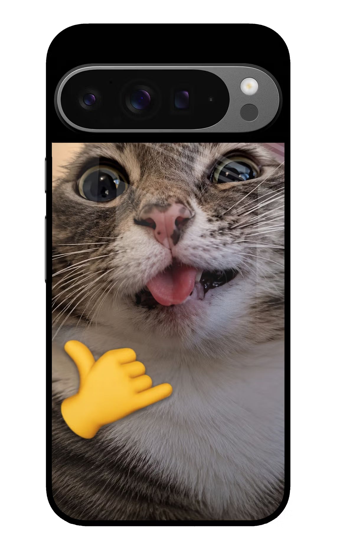 Silly Cat Call Google Pixel 9 Pro Glass Case - Silly Cat Call Google Pixel 9 Pro Glass Case Silly Cat Call Google Pixel 9 Pro Glass Case