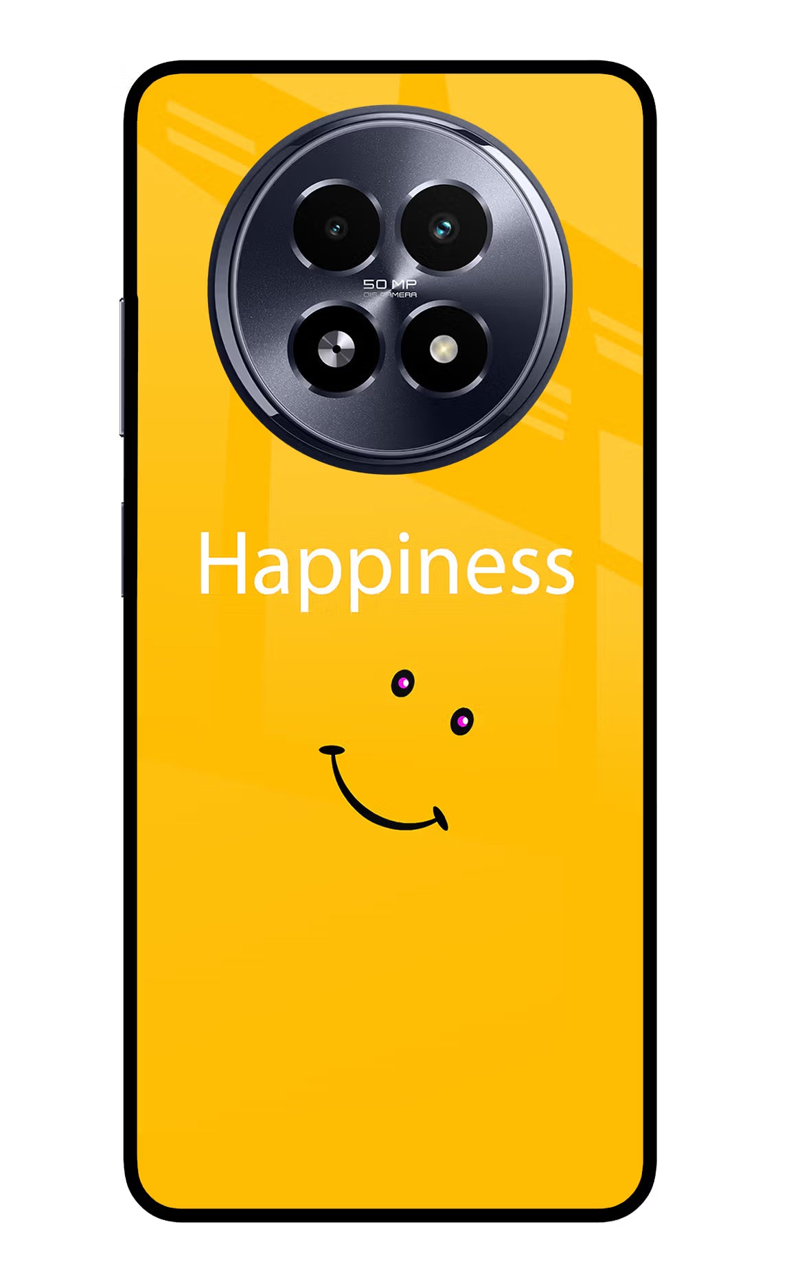 Happiness With Smiley Realme 13 5G Back Cover - Happiness With Smiley Realme 13 5G Glass Case Back Cover by Casekaro Happiness With Smiley Realme 13 5G Glass Case Back Cover by Casekaro