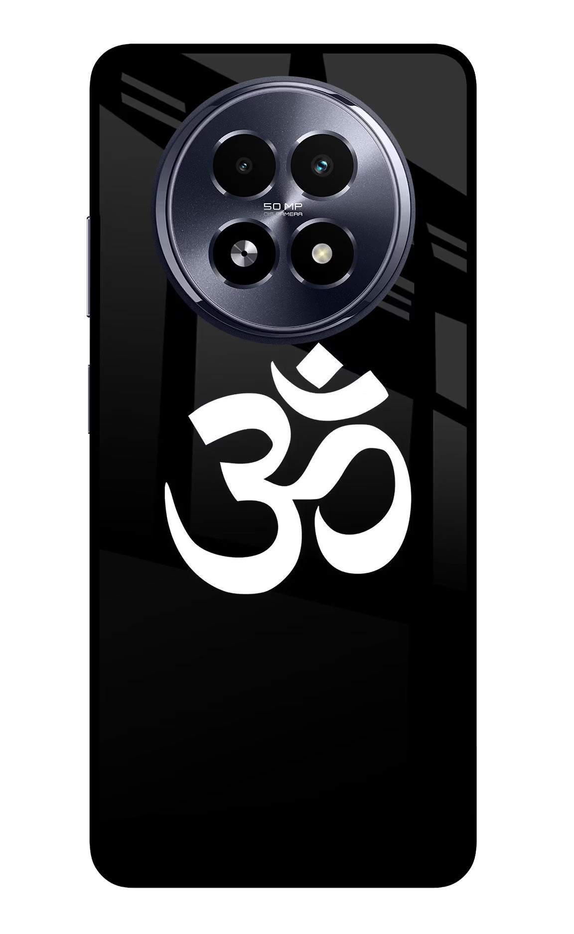 Om Realme 13 5G Back Cover - Om Realme 13 5G Glass Case Back Cover by Casekaro Om Realme 13 5G Glass Case Back Cover by Casekaro
