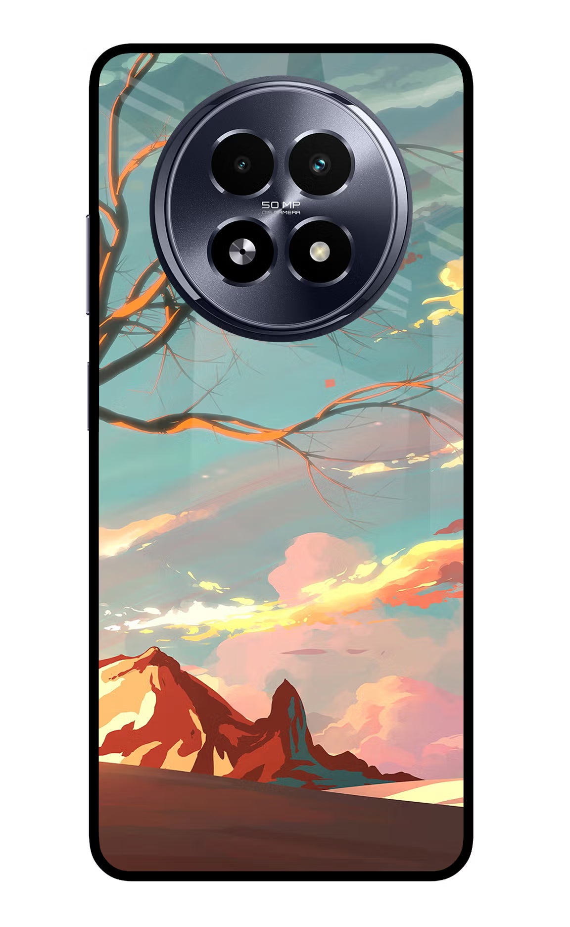 Scenery Realme 13 5G Back Cover - Scenery Realme 13 5G Glass Case Back Cover by Casekaro Scenery Realme 13 5G Glass Case Back Cover by Casekaro