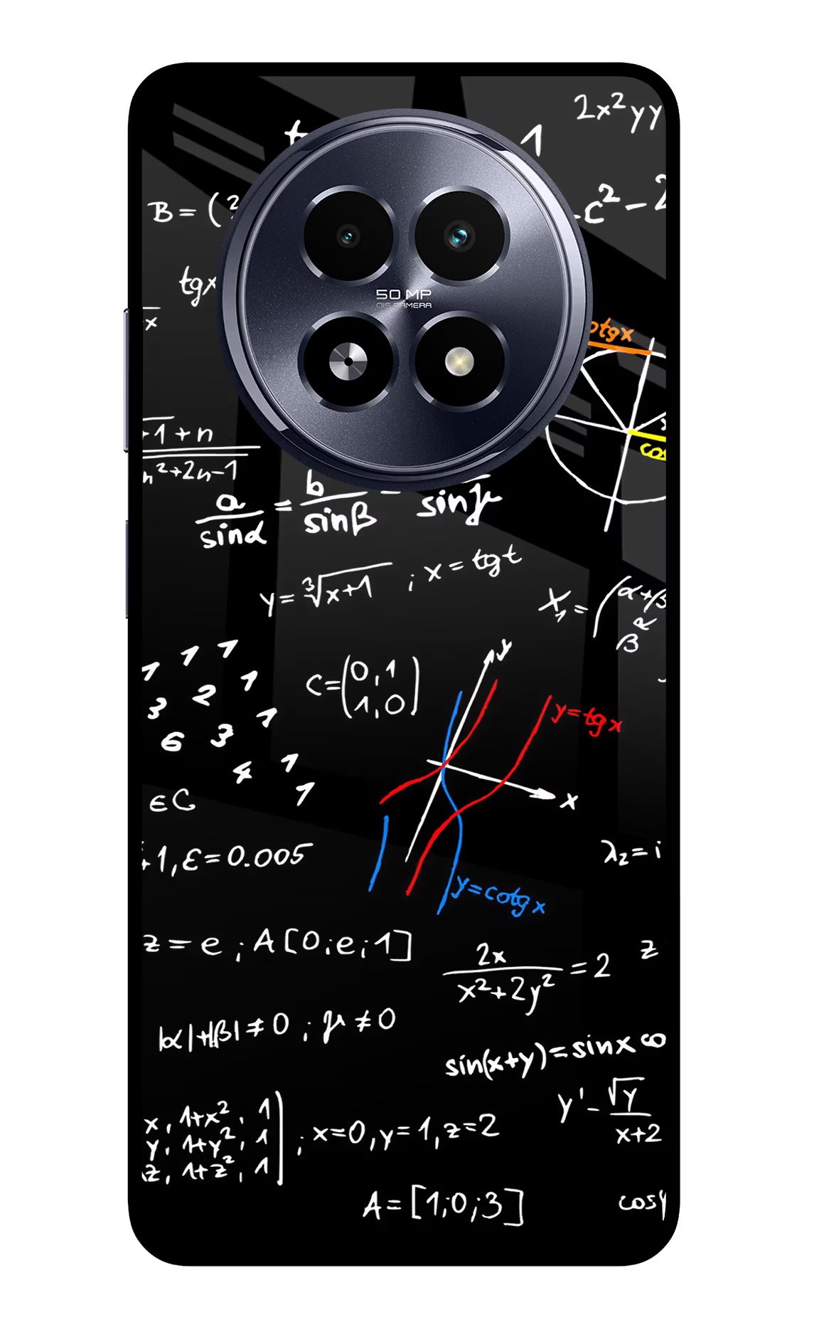 Mathematics Formula Realme 13 5G Back Cover - Mathematics Formula Realme 13 5G Glass Case Back Cover by Casekaro Mathematics Formula Realme 13 5G Glass Case Back Cover by Casekaro