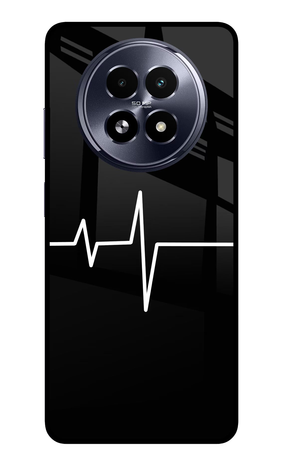 Heart Beats Realme 13 5G Back Cover - Heart Beats Realme 13 5G Glass Case Back Cover by Casekaro Heart Beats Realme 13 5G Glass Case Back Cover by Casekaro