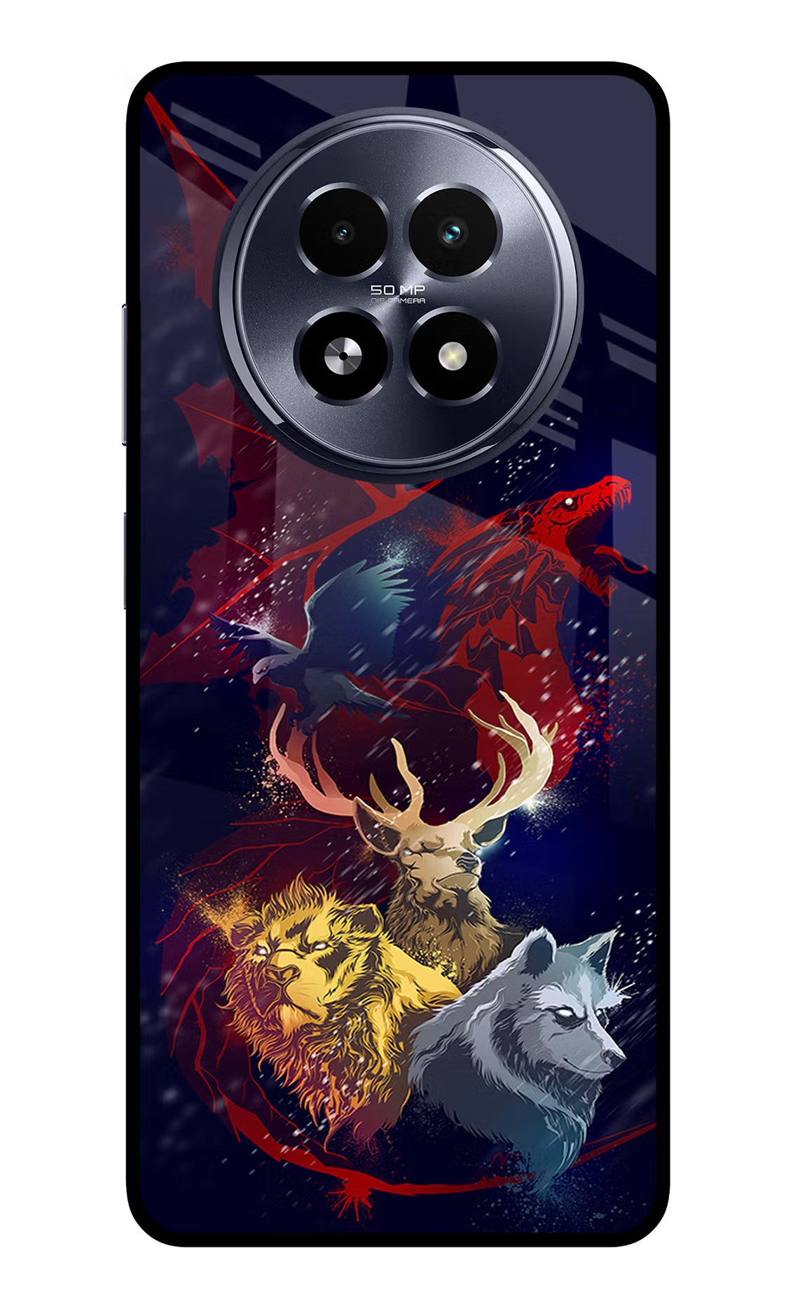 Game Of Thrones Realme 13 5G Back Cover - Game Of Thrones Realme 13 5G Glass Case Back Cover by Casekaro Game Of Thrones Realme 13 5G Glass Case Back Cover by Casekaro