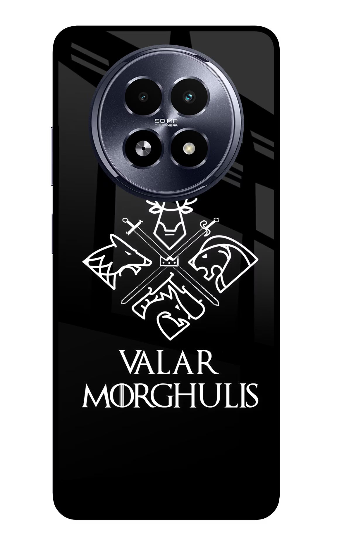 Valar Morghulis | Game Of Thrones Realme 13 5G Back Cover - Valar Morghulis | Game Of Thrones Realme 13 5G Glass Case Back Cover by Casekaro Valar Morghulis | Game Of Thrones Realme 13 5G Glass Case Back Cover by Casekaro