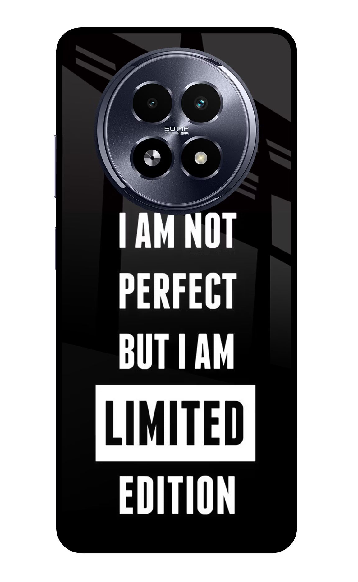 I Am Not Perfect But I Am Limited Edition Realme 13 5G Glass Case - I Am Not Perfect But I Am Limited Edition Realme 13 5G Glass Case I Am Not Perfect But I Am Limited Edition Realme 13 5G Glass Case