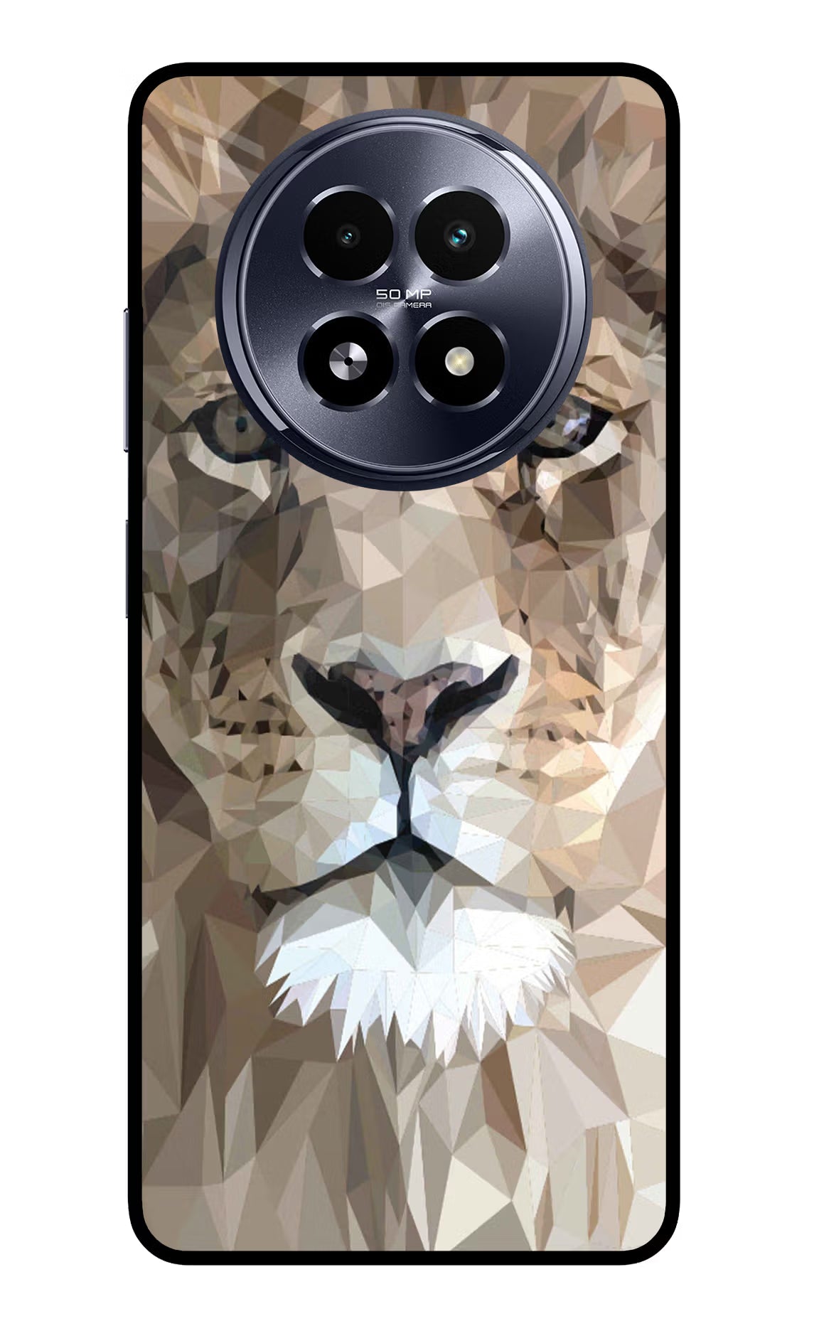 Lion Art Realme 13 5G Back Cover - Lion Art Realme 13 5G Glass Case Back Cover by Casekaro Lion Art Realme 13 5G Glass Case Back Cover by Casekaro