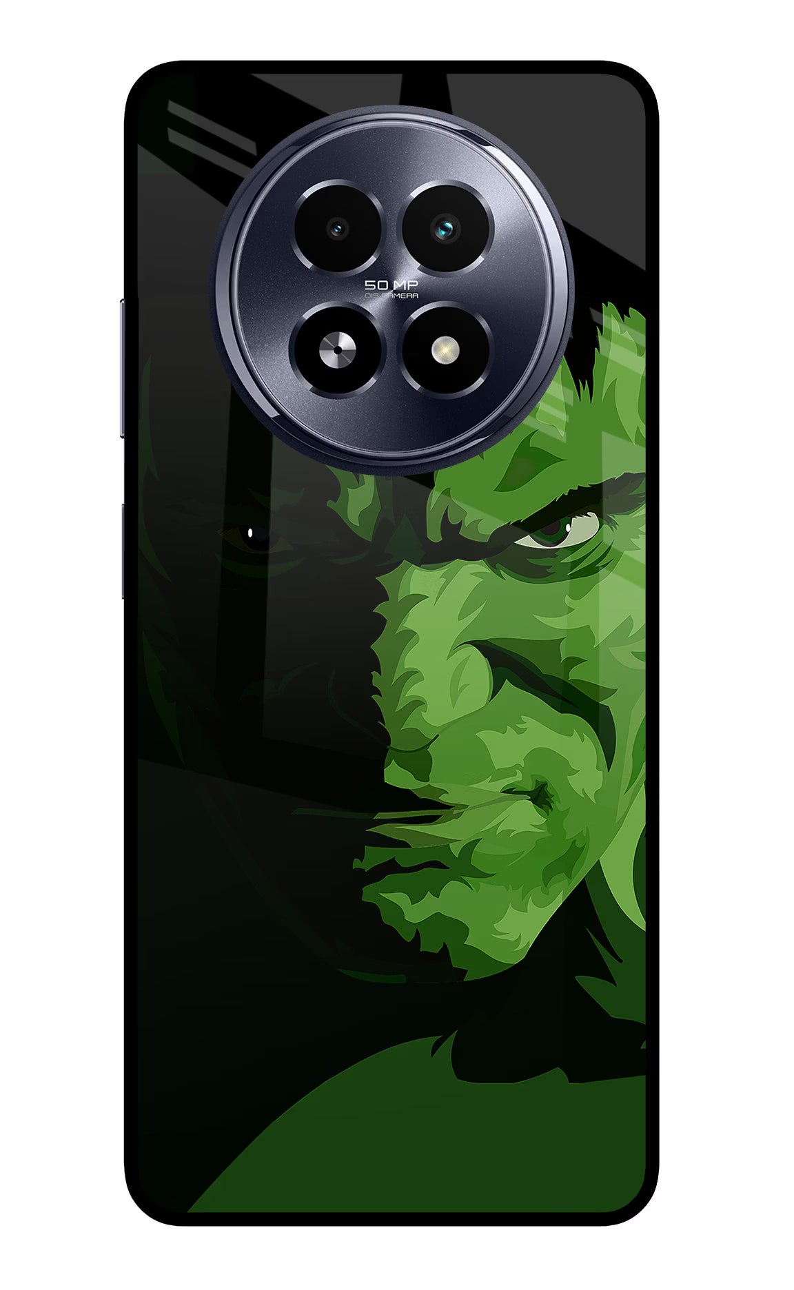 HULK Realme 13 5G Back Cover - HULK Realme 13 5G Glass Case Back Cover by Casekaro HULK Realme 13 5G Glass Case Back Cover by Casekaro