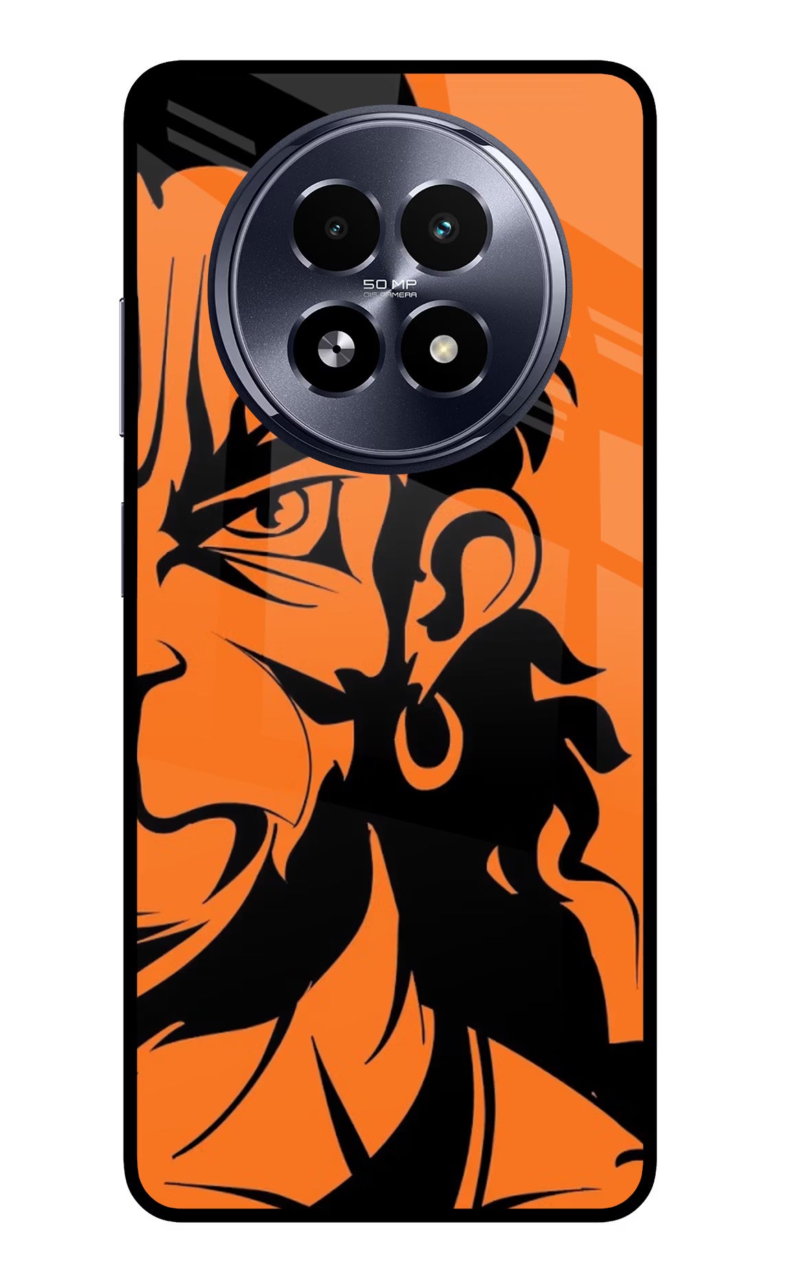 Hanuman Realme 13 5G Back Cover - Hanuman Realme 13 5G Glass Case Back Cover by Casekaro Hanuman Realme 13 5G Glass Case Back Cover by Casekaro