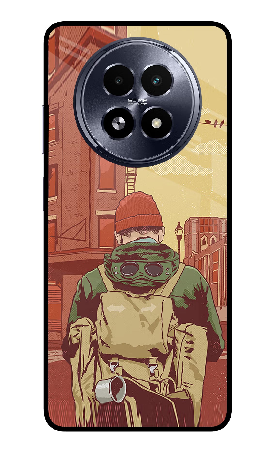 Adventurous Realme 13 5G Back Cover - Adventurous Realme 13 5G Glass Case Back Cover by Casekaro Adventurous Realme 13 5G Glass Case Back Cover by Casekaro