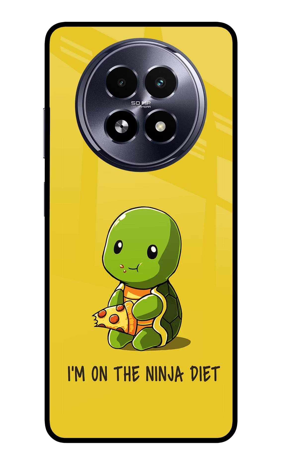 I'm on Ninja Diet Realme 13 5G Back Cover - I'm on Ninja Diet Realme 13 5G Glass Case Back Cover by Casekaro I'm on Ninja Diet Realme 13 5G Glass Case Back Cover by Casekaro