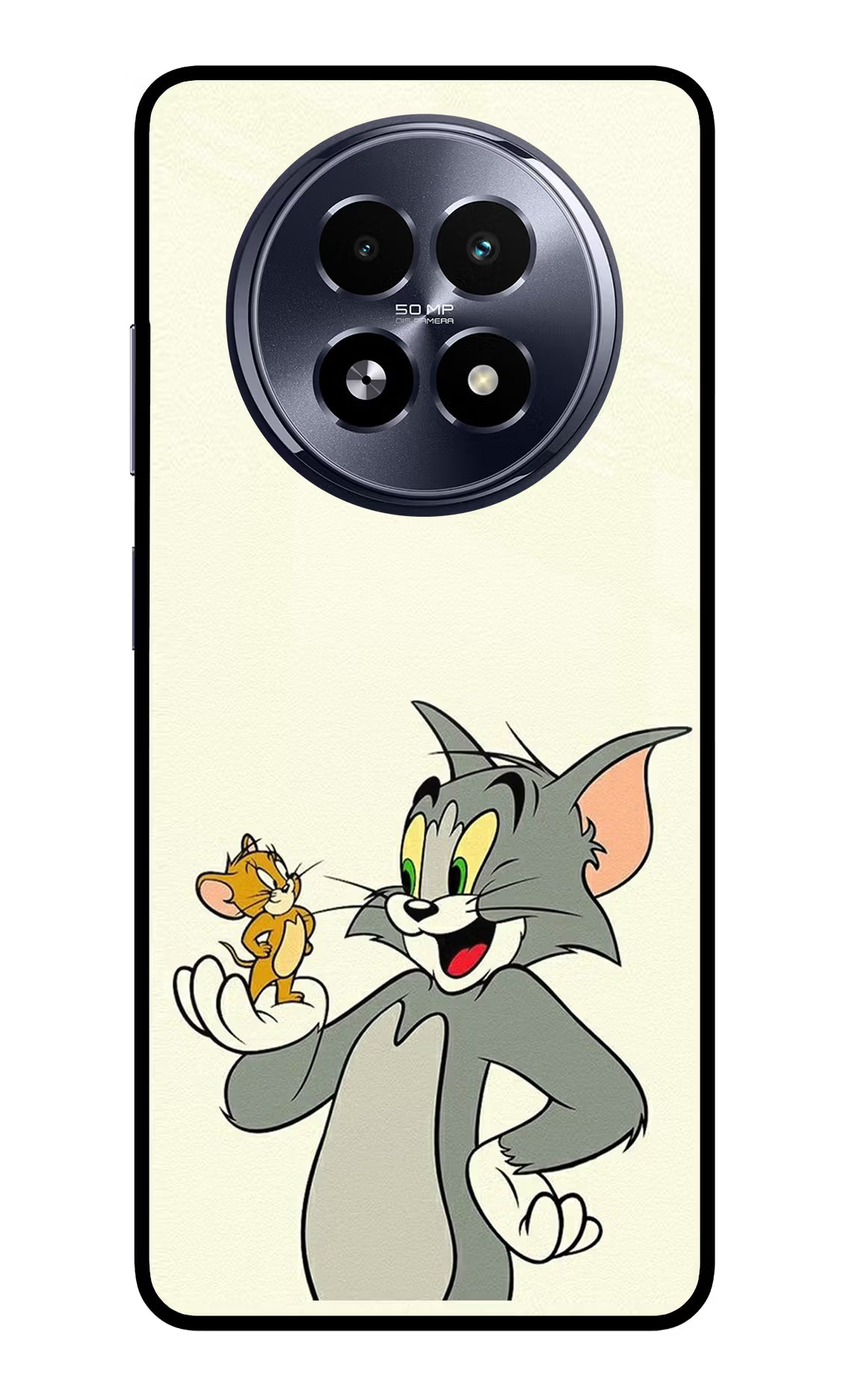 Tom & Jerry Realme 13 5G Back Cover - Tom & Jerry Realme 13 5G Glass Case Back Cover by Casekaro Tom & Jerry Realme 13 5G Glass Case Back Cover by Casekaro