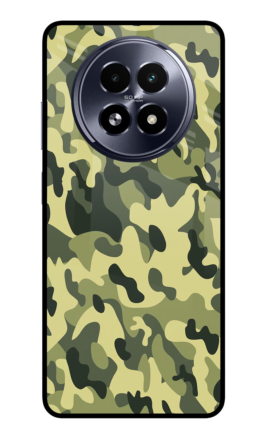 Camouflage Realme 13 5G Glass Case - Camouflage Realme 13 5G Glass Case Camouflage Realme 13 5G Glass Case