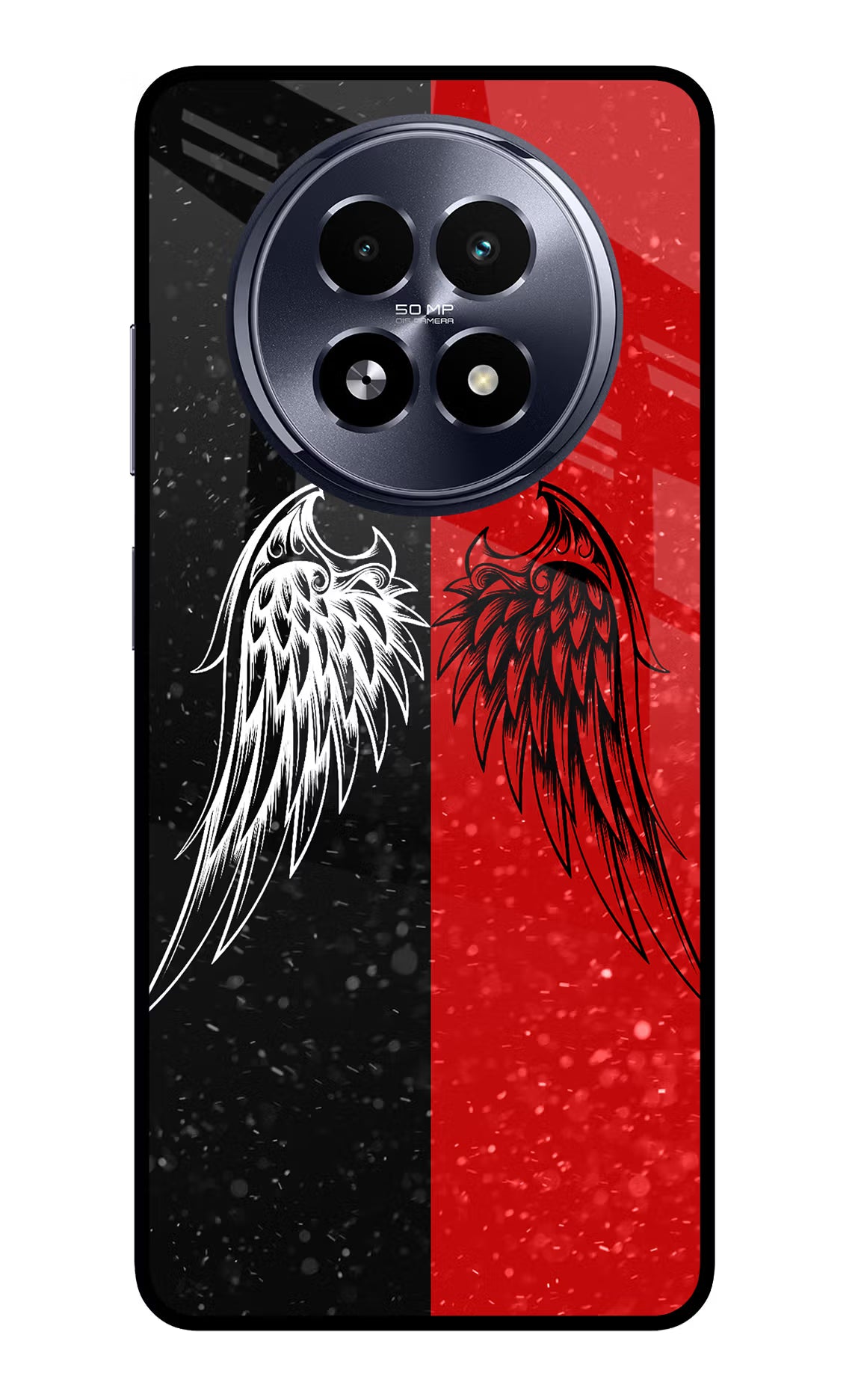 Wings Realme 13 5G Glass Case - Wings Realme 13 5G Glass Case Wings Realme 13 5G Glass Case