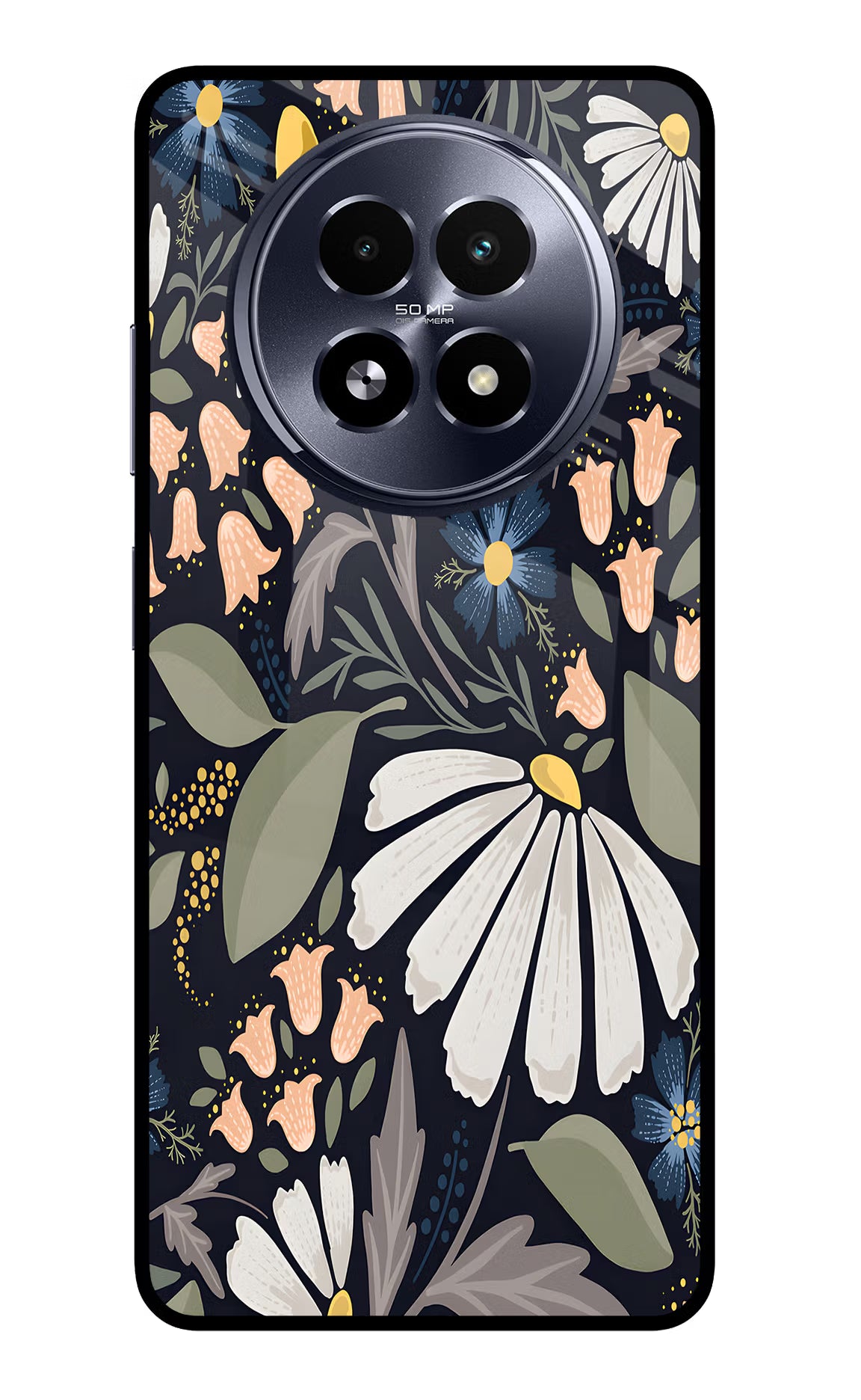 Flowers Art Realme 13 5G Glass Case - Flowers Art Realme 13 5G Glass Case Flowers Art Realme 13 5G Glass Case