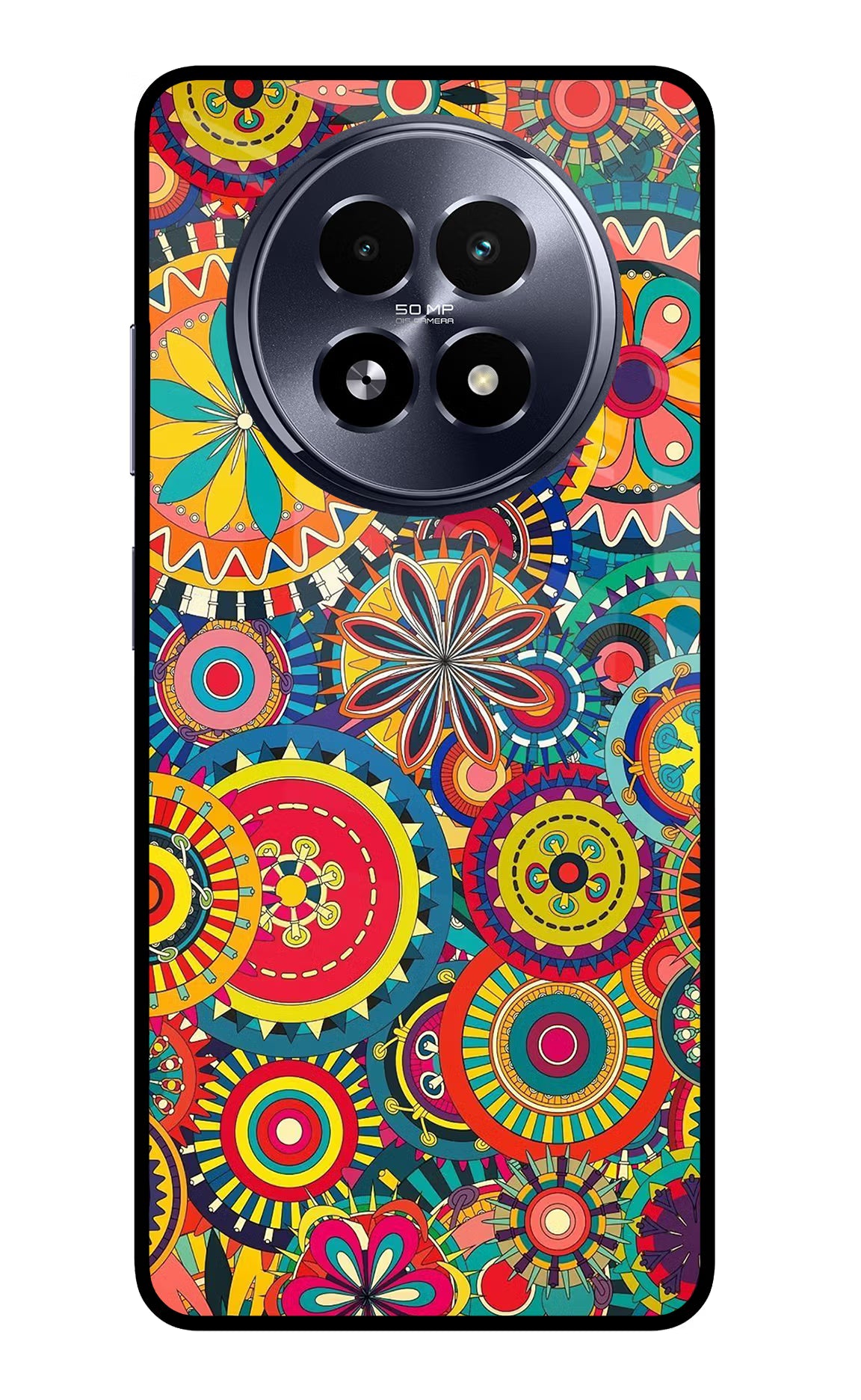 Gol Gol Art Realme 13 5G Back Cover - Gol Gol Art Realme 13 5G Glass Case Back Cover by Casekaro Gol Gol Art Realme 13 5G Glass Case Back Cover by Casekaro