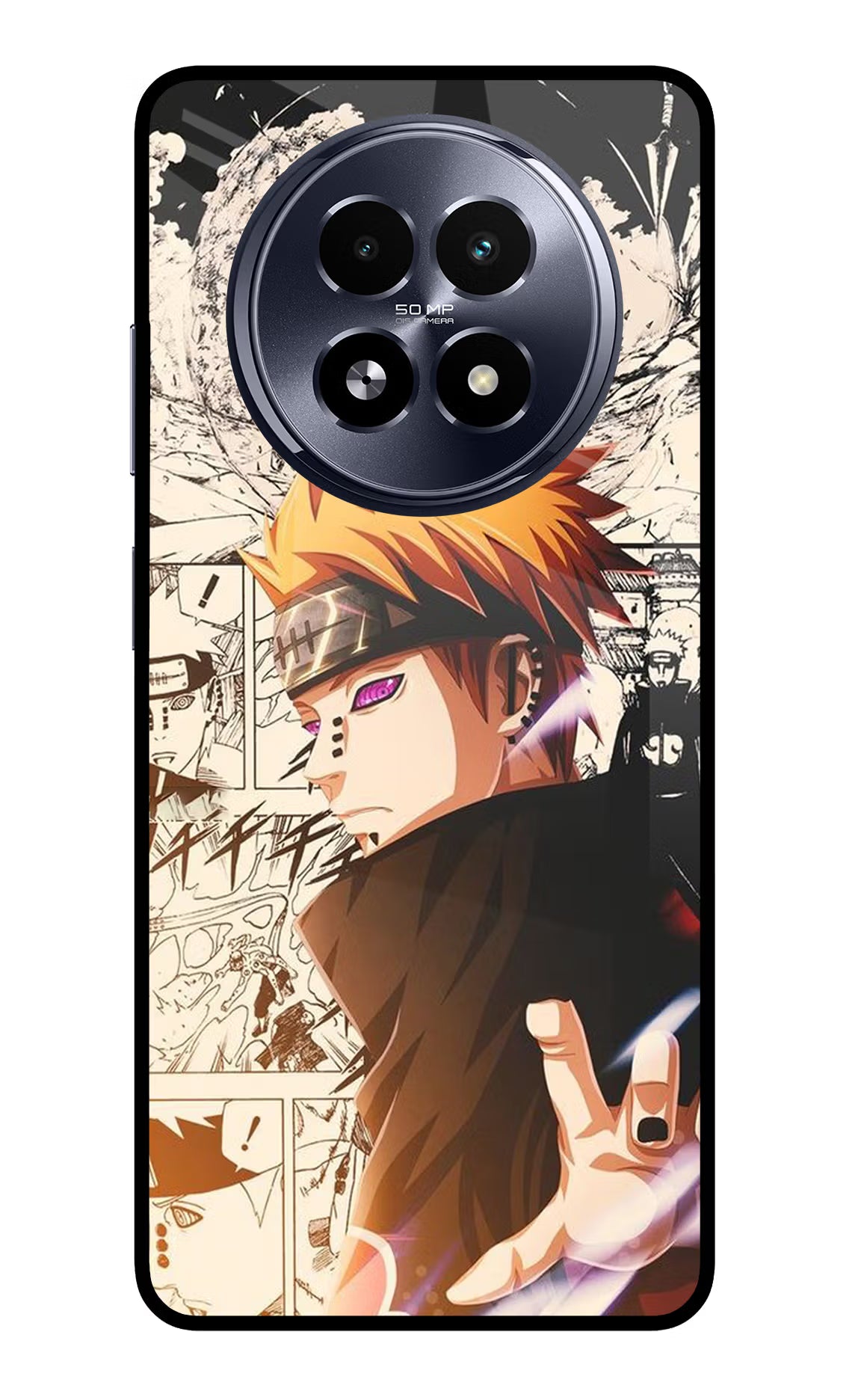 Pain Anime Realme 13 5G Back Cover - Pain Anime Realme 13 5G Glass Case Back Cover by Casekaro Pain Anime Realme 13 5G Glass Case Back Cover by Casekaro