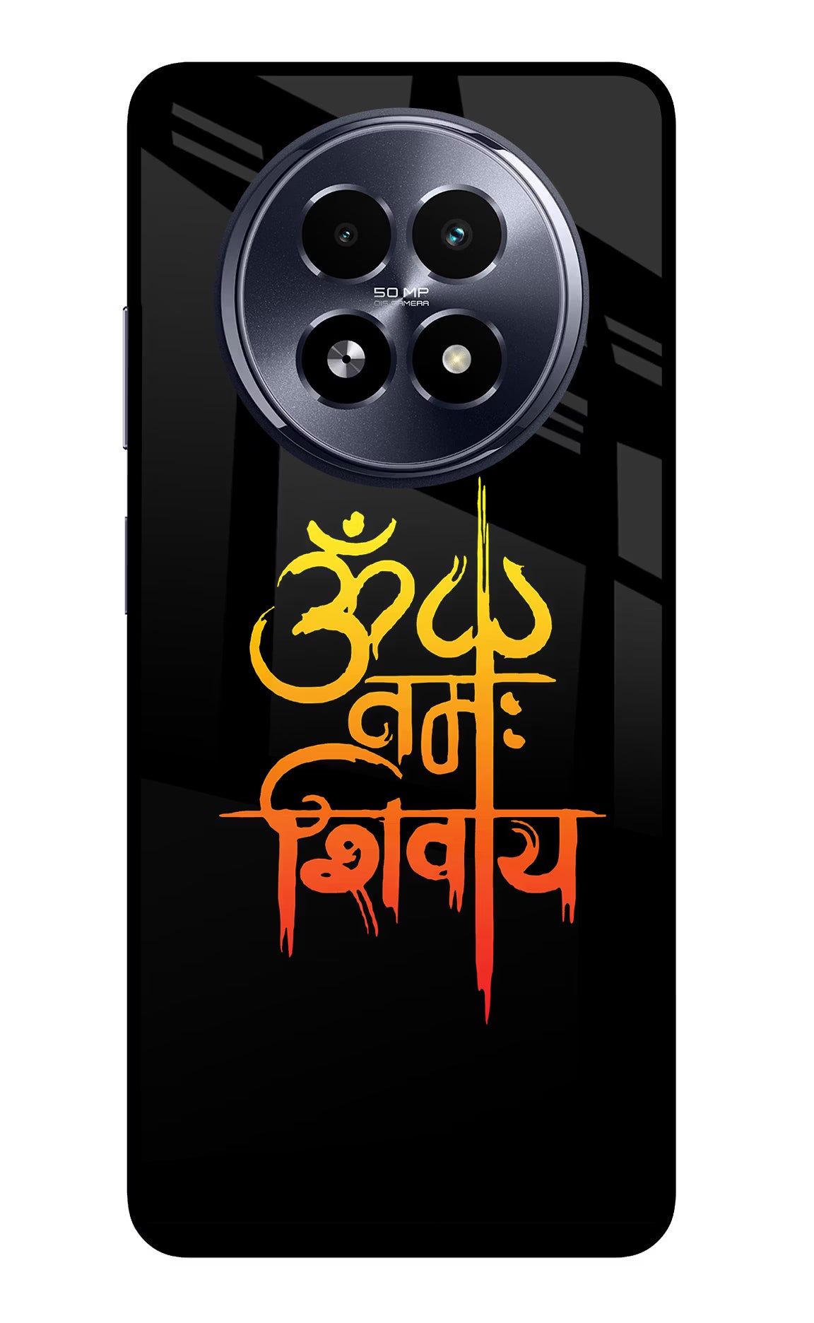 Om Namah Shivay Realme 13 5G Back Cover - Om Namah Shivay Realme 13 5G Glass Case Back Cover by Casekaro Om Namah Shivay Realme 13 5G Glass Case Back Cover by Casekaro