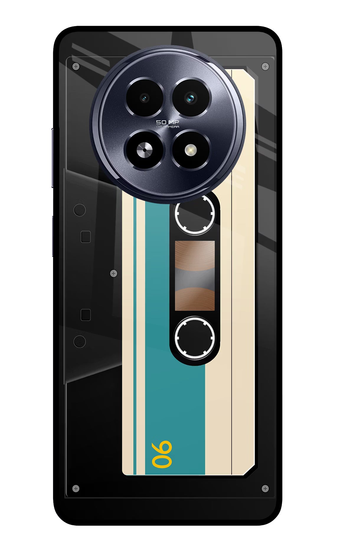 Cassette Realme 13 5G Glass Case - Cassette Realme 13 5G Glass Case Cassette Realme 13 5G Glass Case