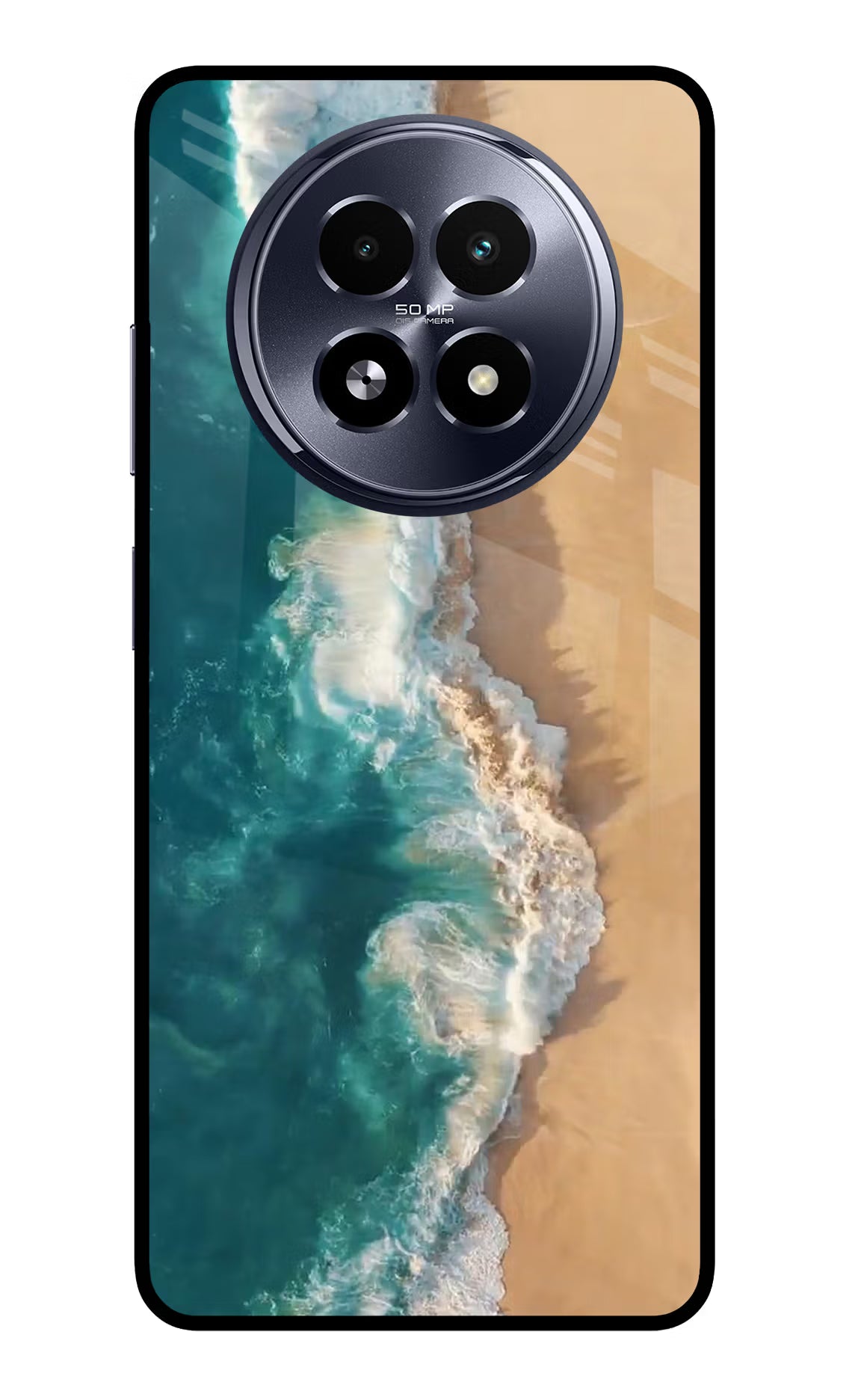 Ocean Beach Realme 13 5G Glass Case - Ocean Beach Realme 13 5G Glass Case Ocean Beach Realme 13 5G Glass Case