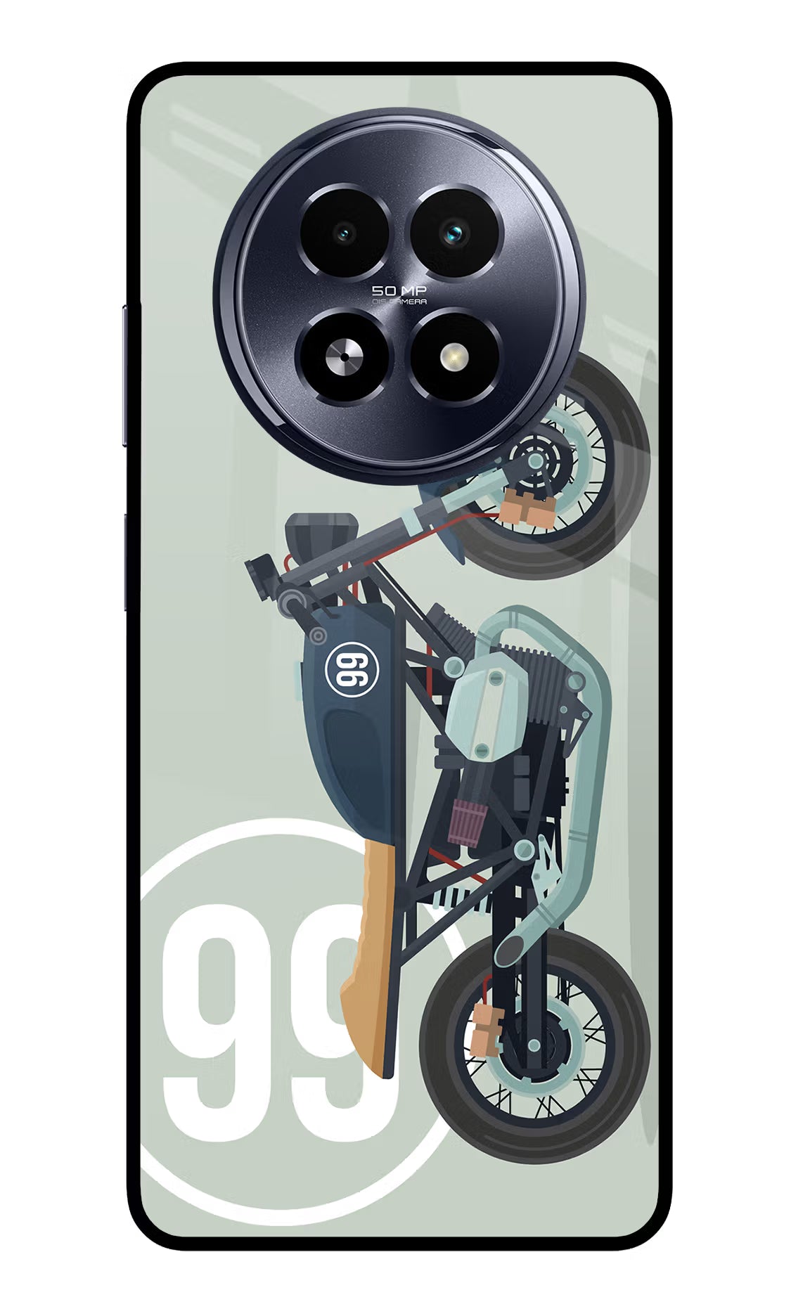 Classic Cafe Racer 99 Realme 13 5G Glass Case - Classic Cafe Racer 99 Realme 13 5G Glass Case Classic Cafe Racer 99 Realme 13 5G Glass Case