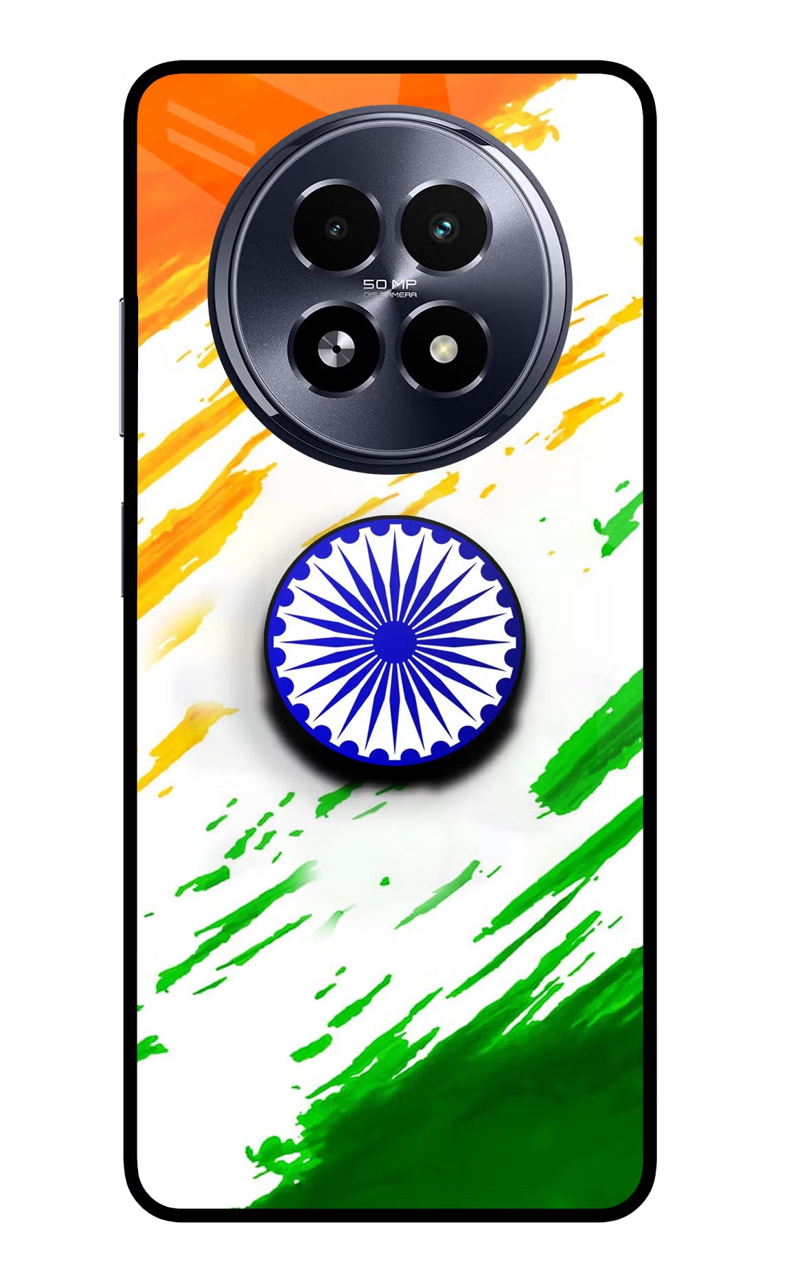 Indian Flag Ashoka Chakra Realme 13 5G Pop Case - Indian Flag Ashoka Chakra Realme 13 5G Pop Case by Casekaro Indian Flag Ashoka Chakra Realme 13 5G Pop Case by Casekaro