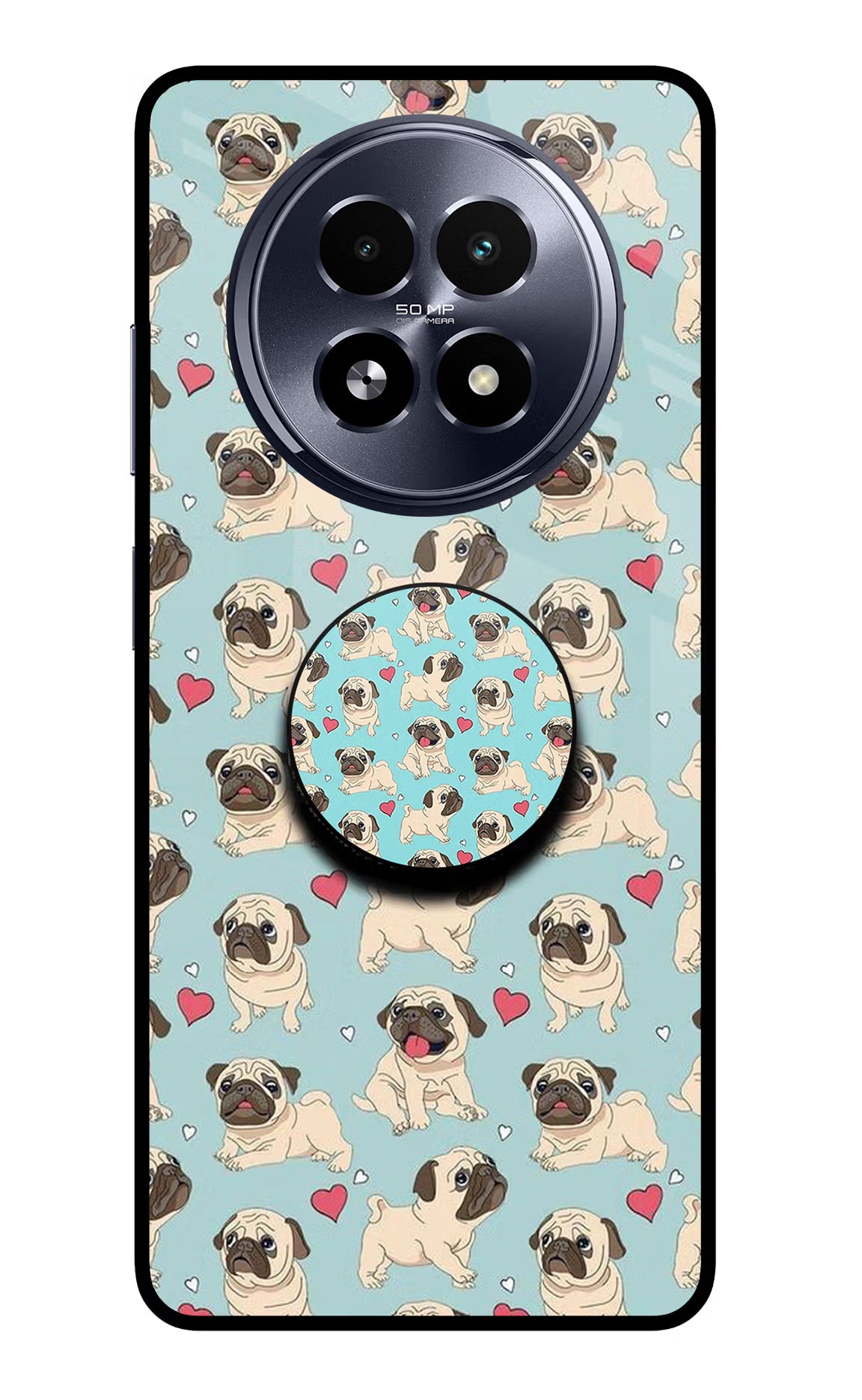 Pug Dog Realme 13 5G Pop Case - Pug Dog Realme 13 5G Pop Case by Casekaro Pug Dog Realme 13 5G Pop Case by Casekaro