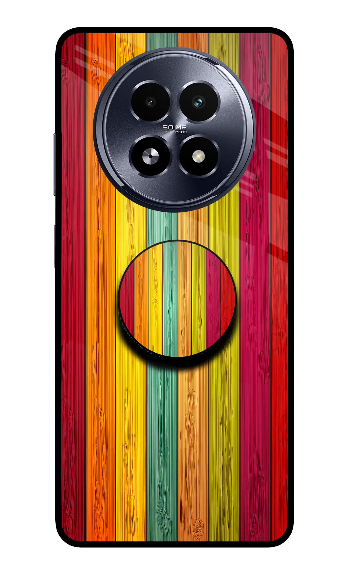 Multicolor Wooden Realme 13 5G Pop Case - Multicolor Wooden Realme 13 5G Pop Case by Casekaro Multicolor Wooden Realme 13 5G Pop Case by Casekaro