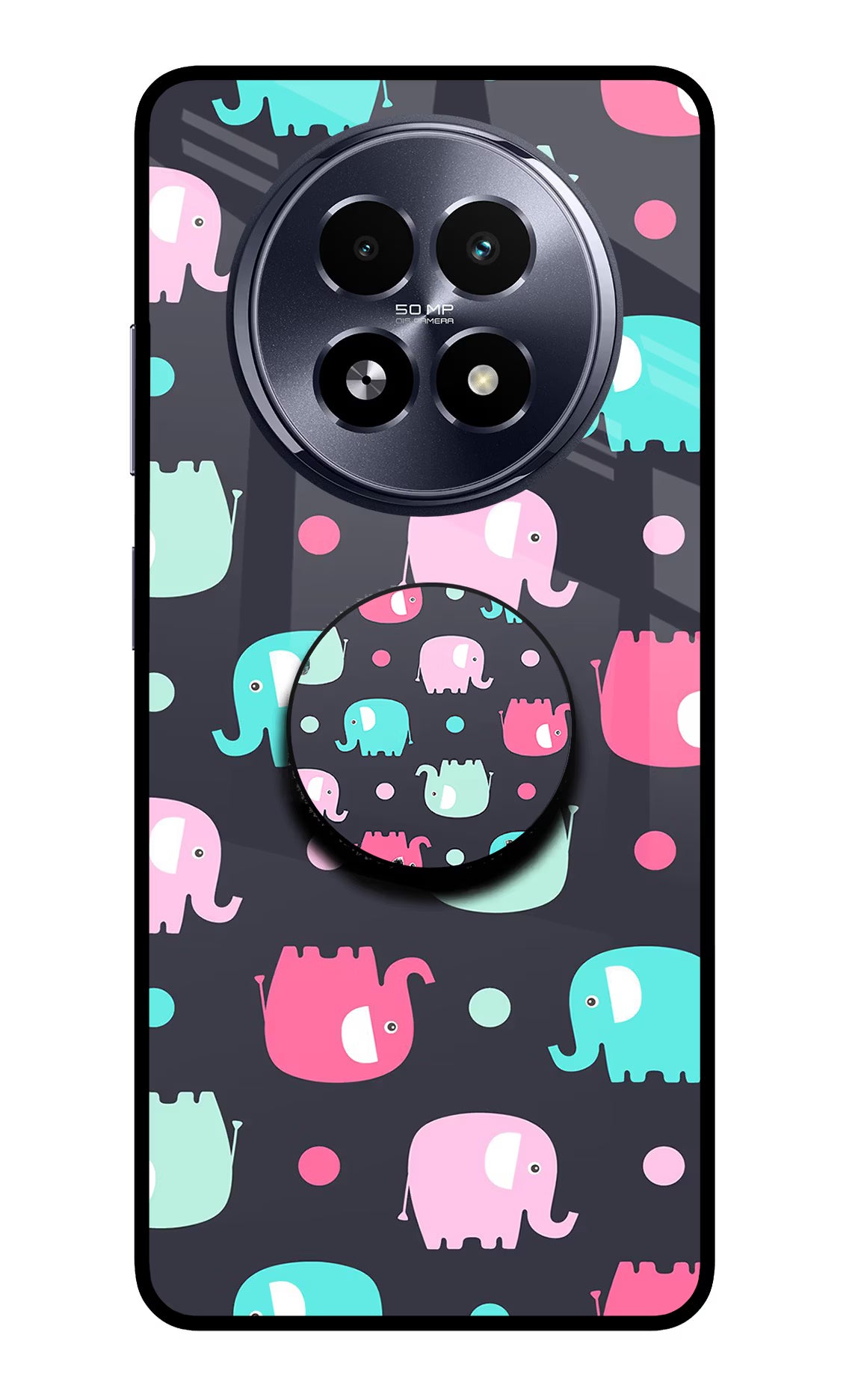 Baby Elephants Realme 13 5G Pop Case - Baby Elephants Realme 13 5G Pop Case by Casekaro Baby Elephants Realme 13 5G Pop Case by Casekaro