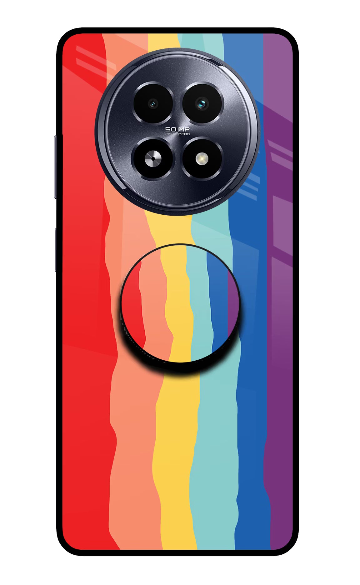 Rainbow Realme 13 5G Pop Case - Rainbow Realme 13 5G Pop Case by Casekaro Rainbow Realme 13 5G Pop Case by Casekaro
