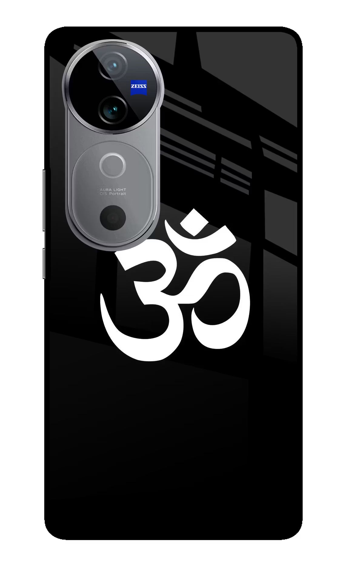 Om Vivo V40 5G Back Cover - Om Vivo V40 5G Glass Case Back Cover by Casekaro Om Vivo V40 5G Glass Case Back Cover by Casekaro