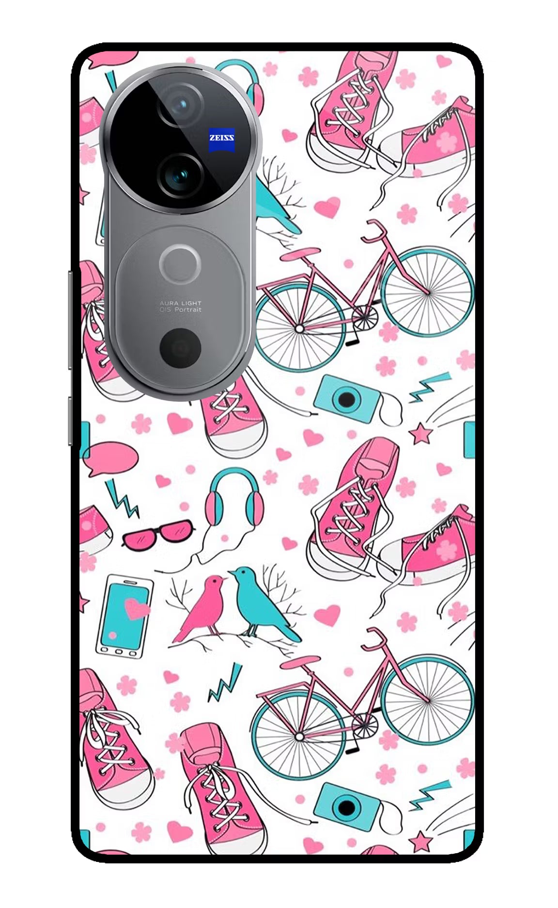 Artwork Vivo V40 5G Back Cover - Artwork Vivo V40 5G Glass Case Back Cover by Casekaro Artwork Vivo V40 5G Glass Case Back Cover by Casekaro