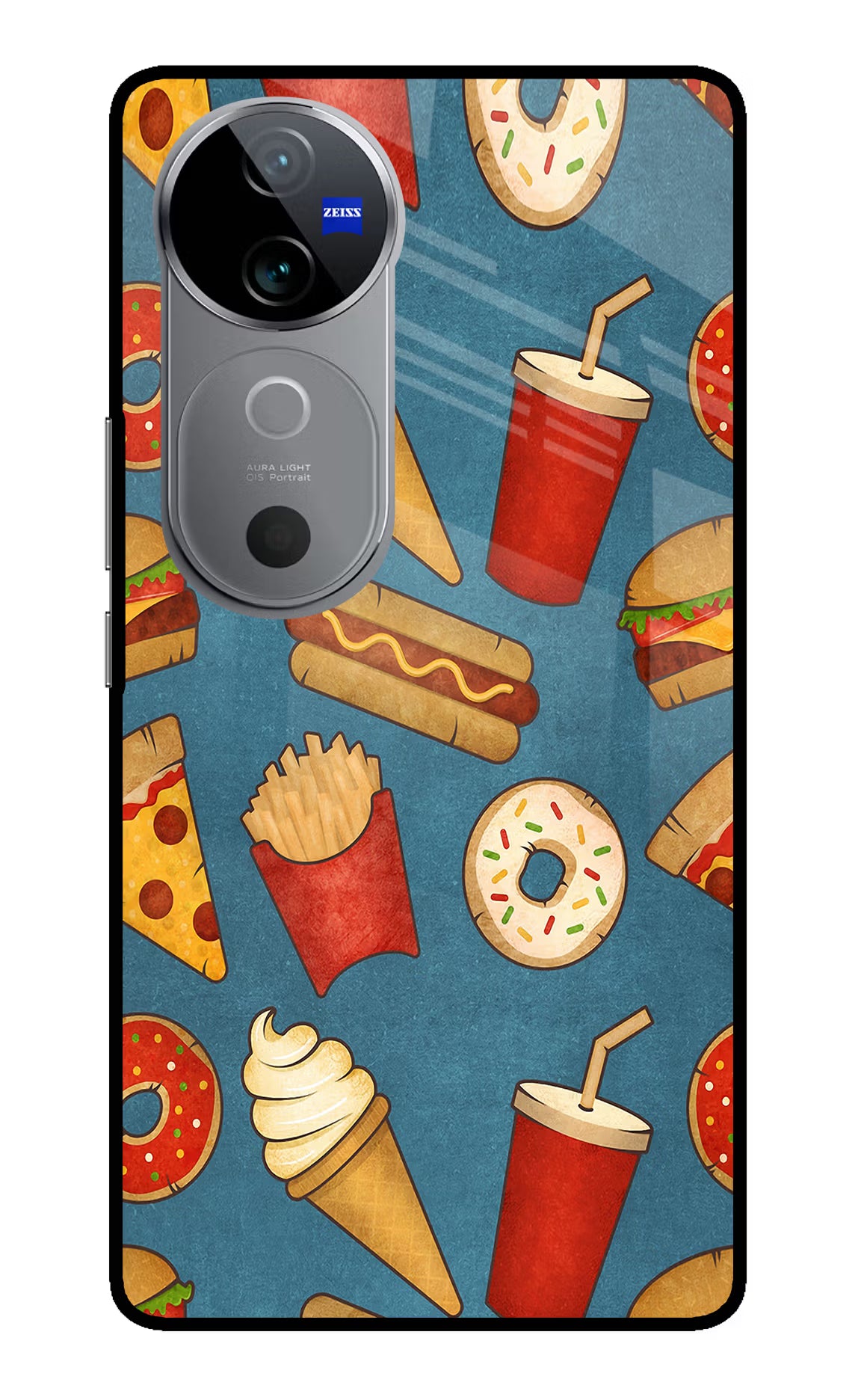 Foodie Vivo V40 5G Back Cover - Foodie Vivo V40 5G Glass Case Back Cover by Casekaro Foodie Vivo V40 5G Glass Case Back Cover by Casekaro