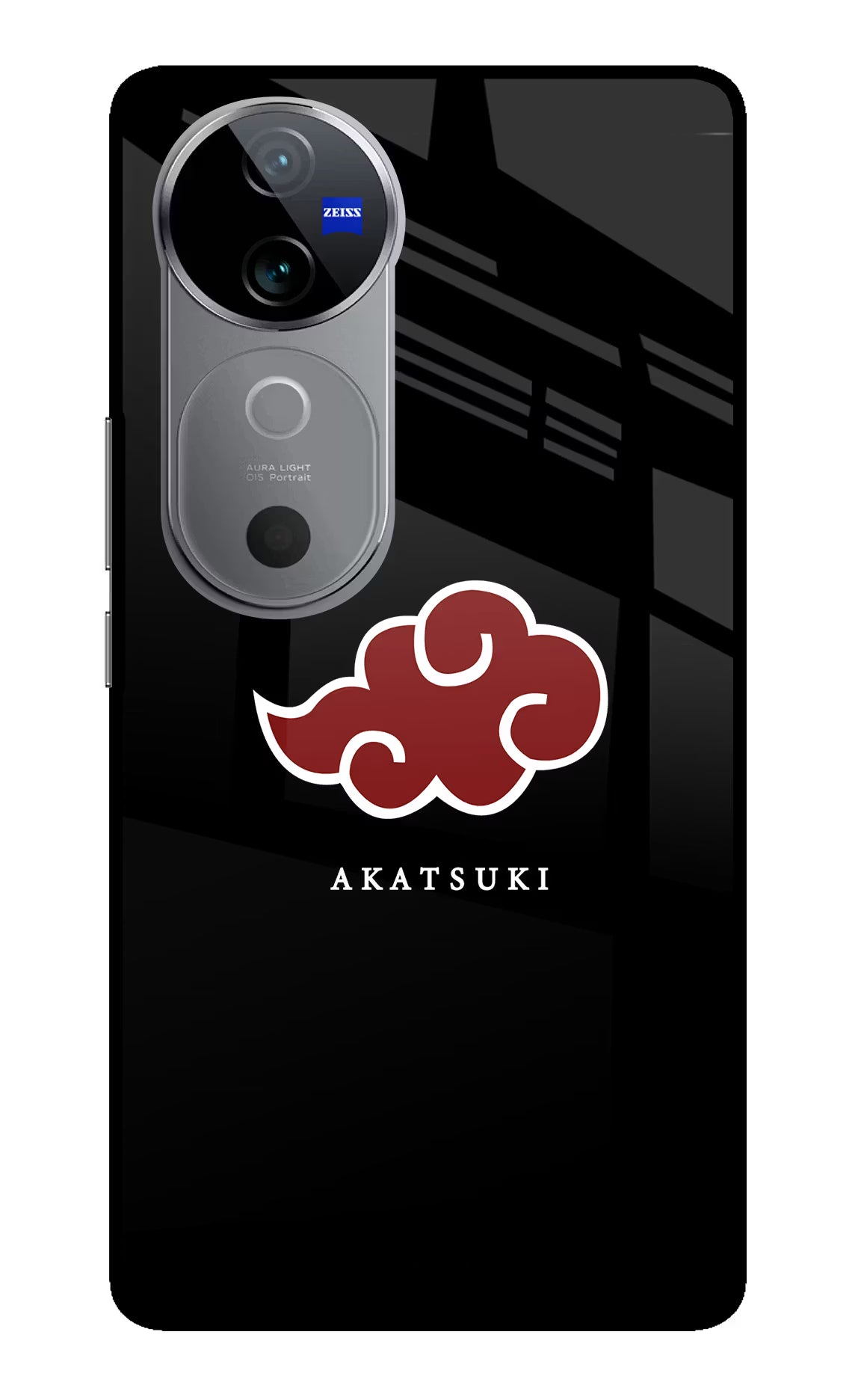 Akatsuki Vivo V40 5G Back Cover - Akatsuki Vivo V40 5G Glass Case Back Cover by Casekaro Akatsuki Vivo V40 5G Glass Case Back Cover by Casekaro