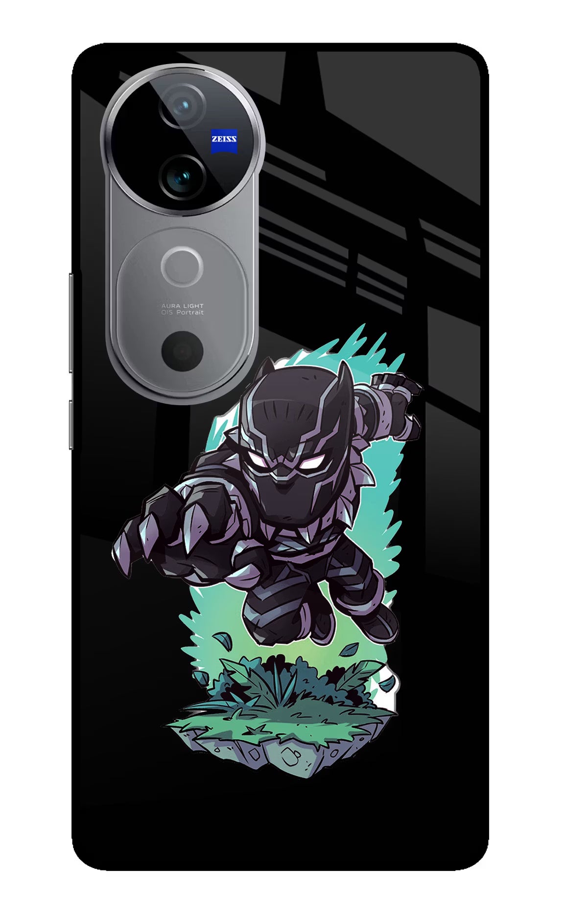 Black Panther Vivo V40 5G Glass Case - Black Panther Vivo V40 5G Glass Case Black Panther Vivo V40 5G Glass Case