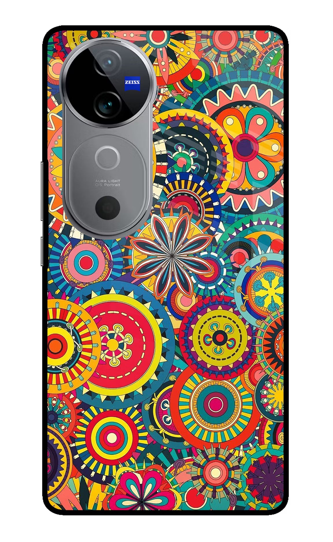Gol Gol Art Vivo V40 5G Back Cover - Gol Gol Art Vivo V40 5G Glass Case Back Cover by Casekaro Gol Gol Art Vivo V40 5G Glass Case Back Cover by Casekaro