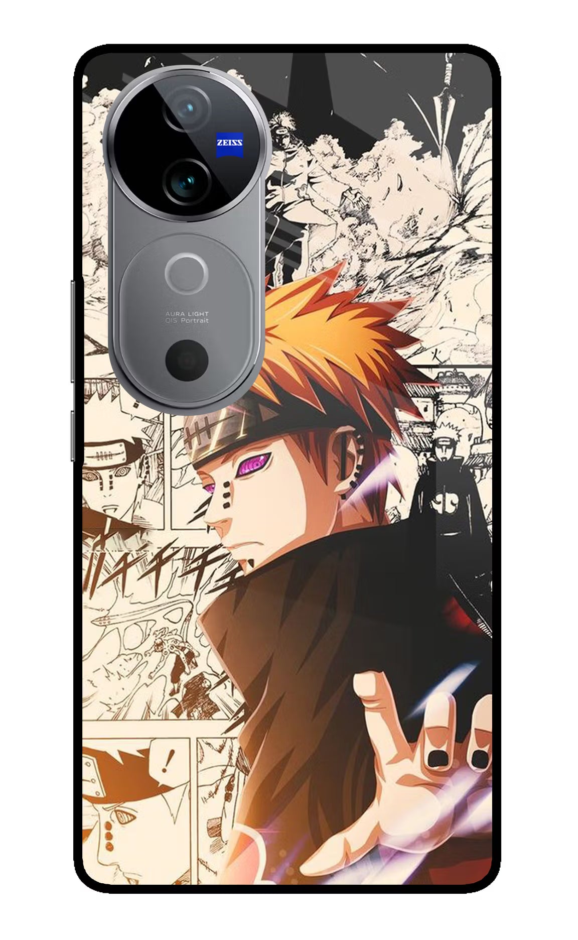 Pain Anime Vivo V40 5G Back Cover - Pain Anime Vivo V40 5G Glass Case Back Cover by Casekaro Pain Anime Vivo V40 5G Glass Case Back Cover by Casekaro