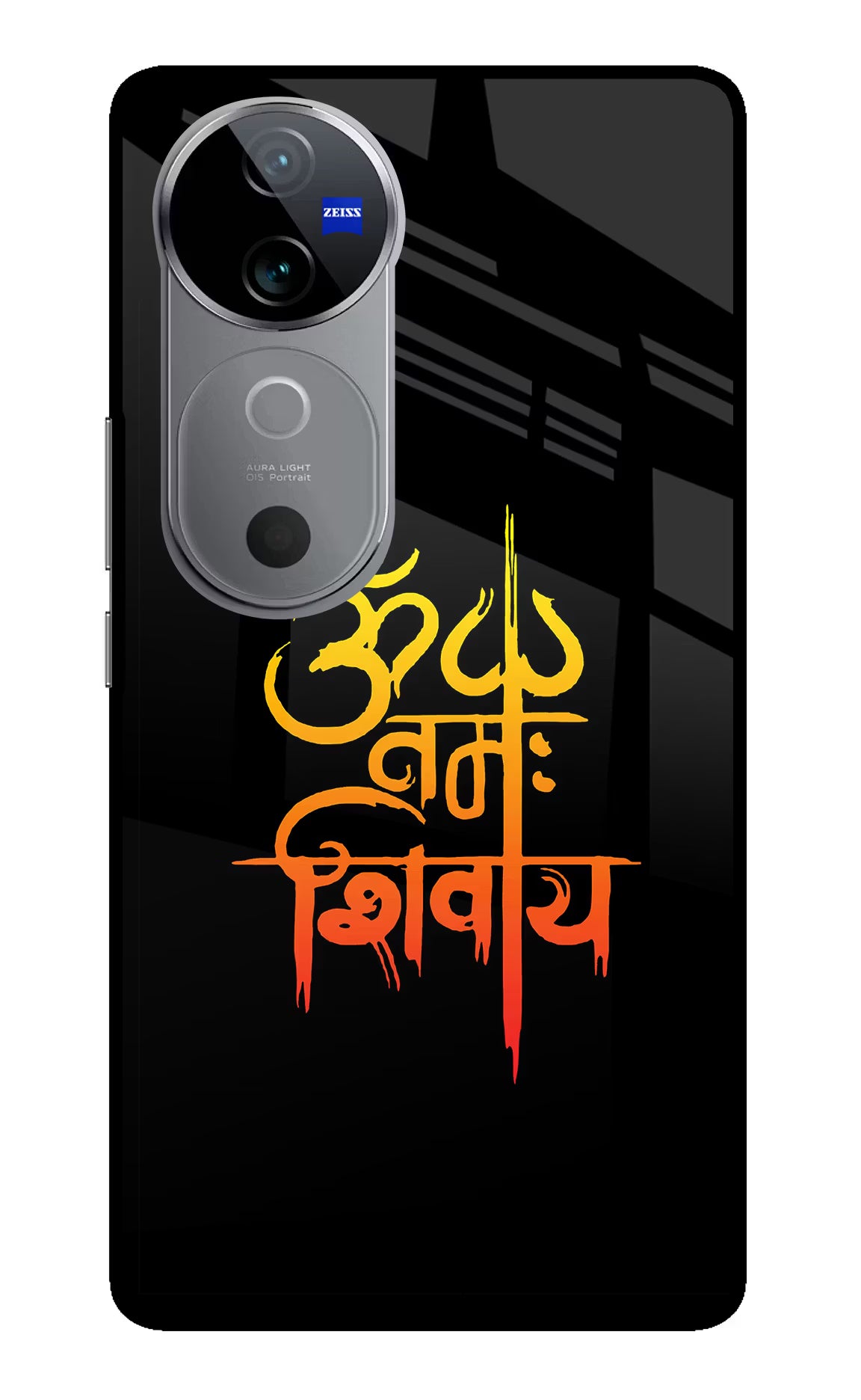 Om Namah Shivay Vivo V40 5G Back Cover - Om Namah Shivay Vivo V40 5G Glass Case Back Cover by Casekaro Om Namah Shivay Vivo V40 5G Glass Case Back Cover by Casekaro
