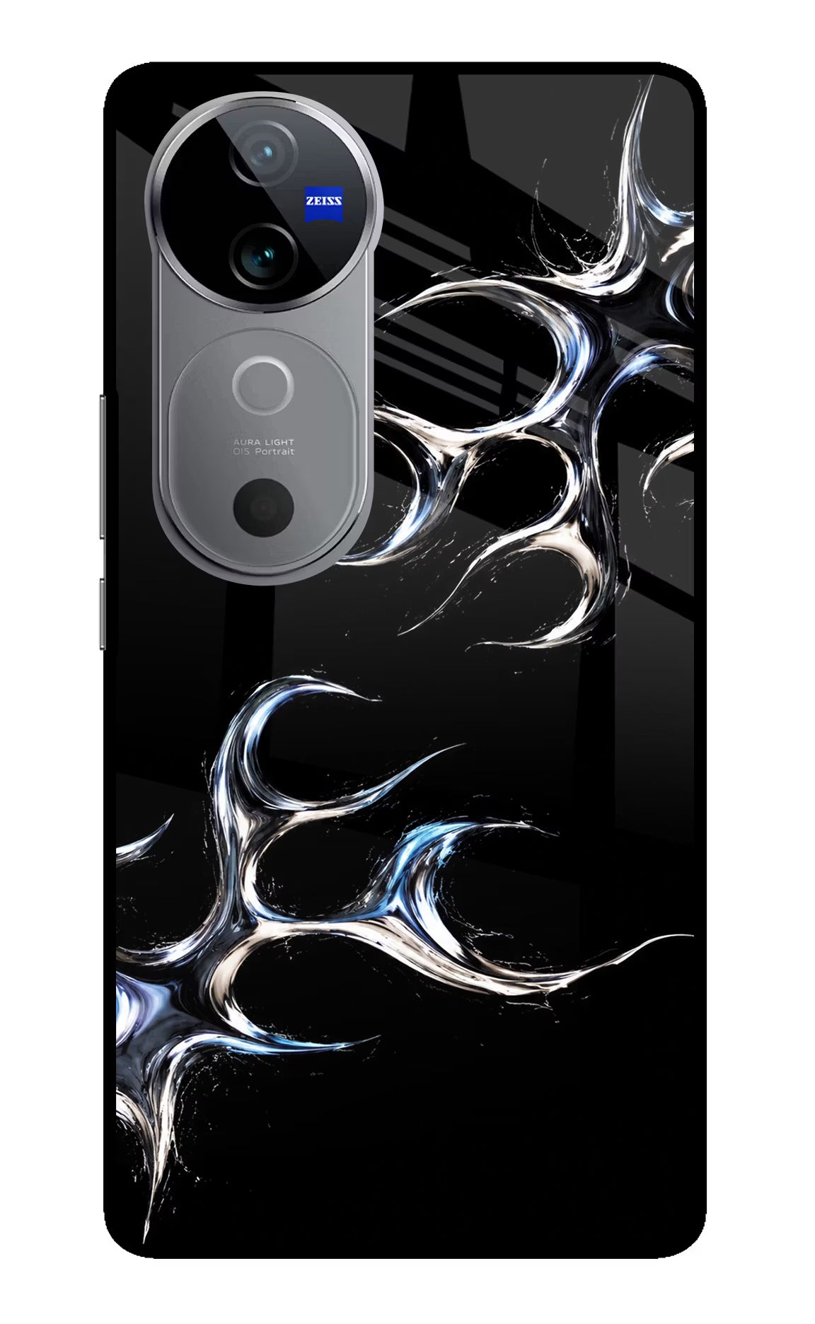 Chrome Tribal Vivo V40 5G Glass Case - Chrome Tribal Vivo V40 5G Glass Case Chrome Tribal Vivo V40 5G Glass Case