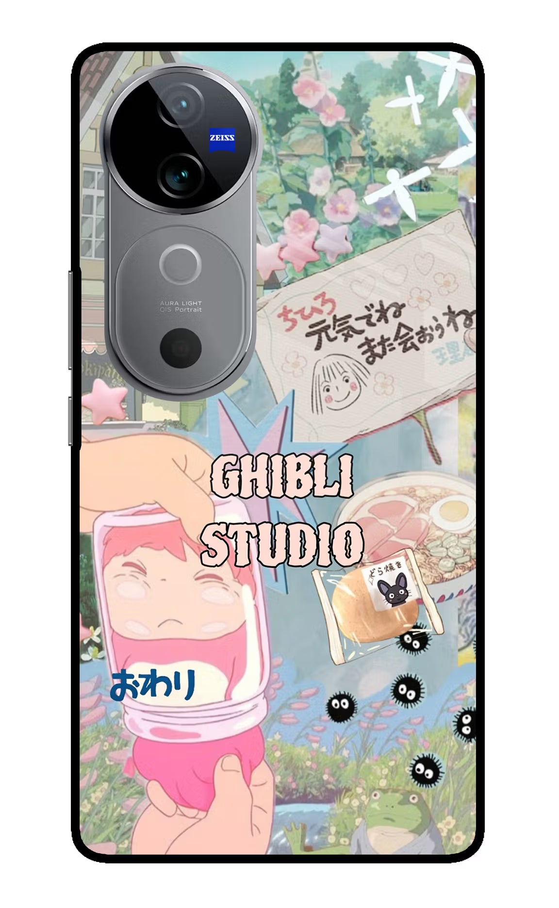 Studio Ghibli Vivo V40 5G Glass Case - Studio Ghibli Vivo V40 5G Glass Case Studio Ghibli Vivo V40 5G Glass Case