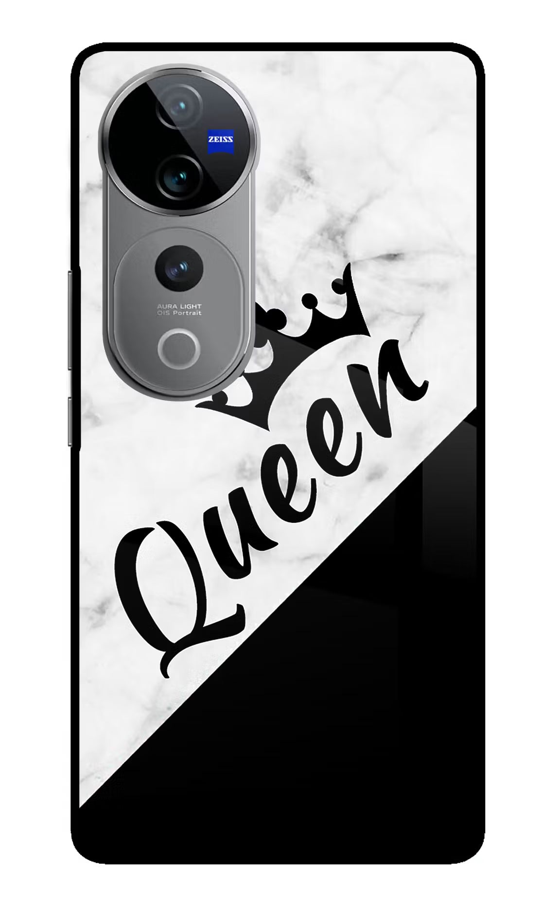 Queen Vivo V40 Pro 5G Glass Case - Queen Vivo V40 Pro 5G Glass Case Queen Vivo V40 Pro 5G Glass Case