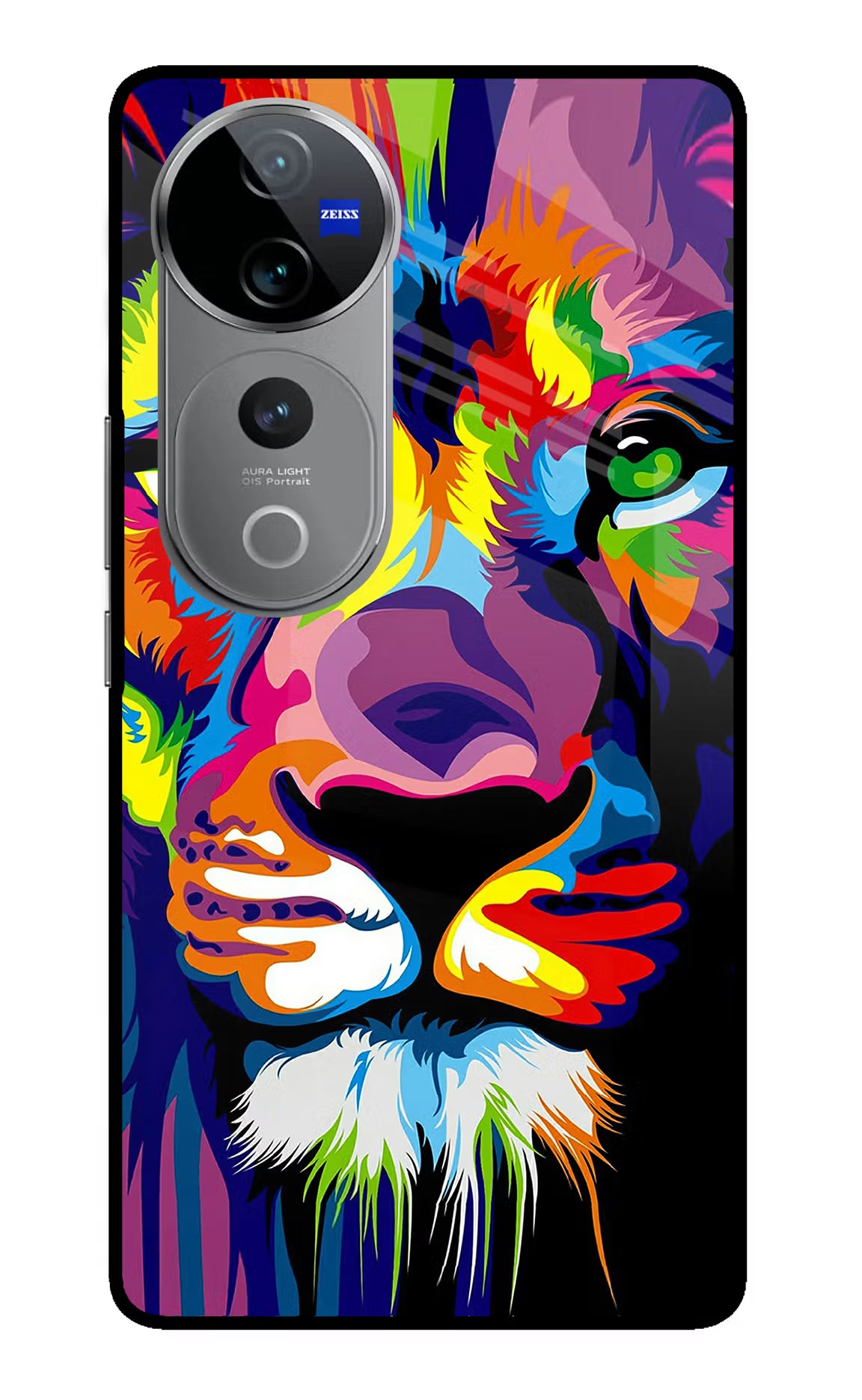 Lion Vivo V40 Pro 5G Glass Case - Lion Vivo V40 Pro 5G Glass Case Lion Vivo V40 Pro 5G Glass Case
