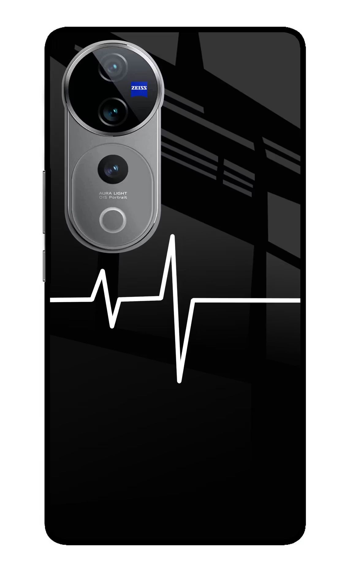 Heart Beats Vivo V40 Pro 5G Glass Case - Heart Beats Vivo V40 Pro 5G Glass Case Heart Beats Vivo V40 Pro 5G Glass Case
