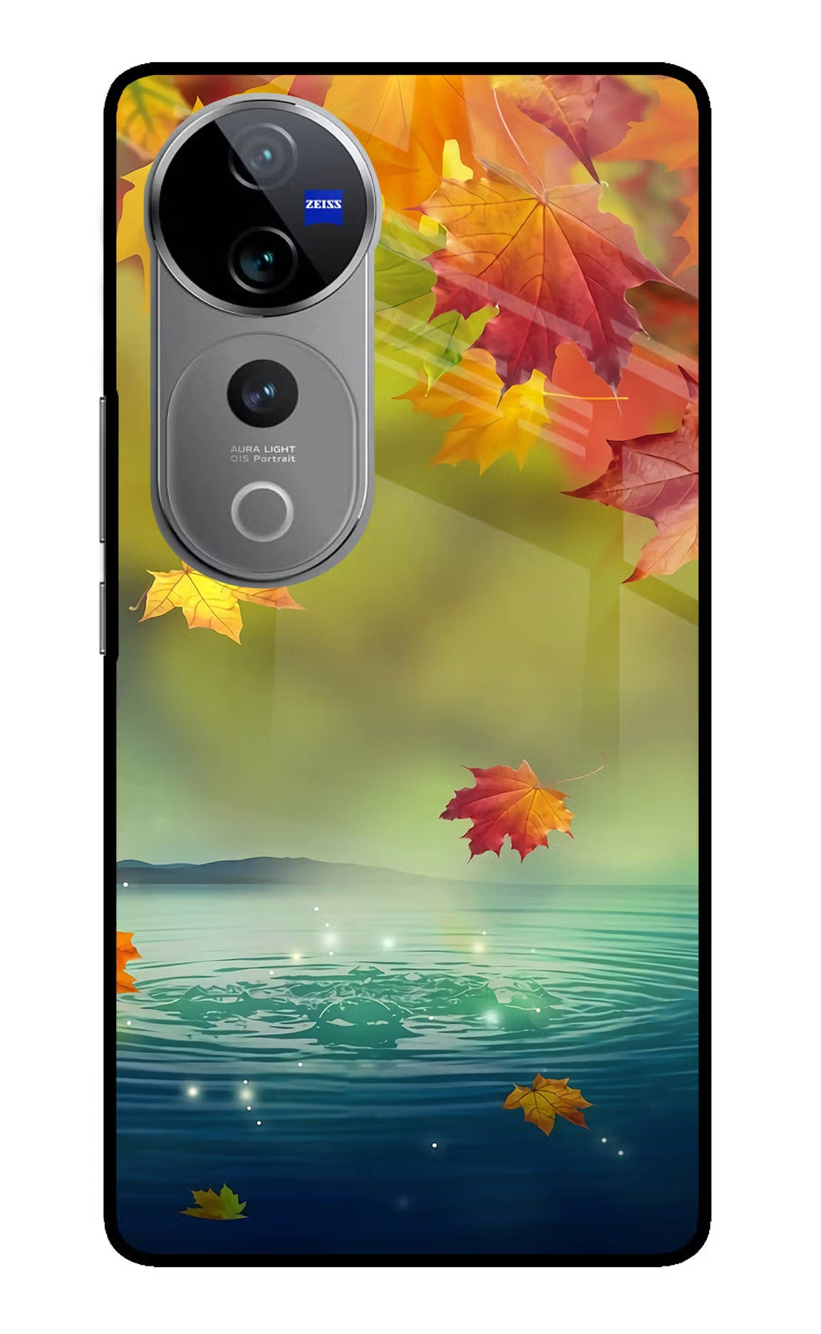 Flowers Vivo V40 Pro 5G Glass Case - Flowers Vivo V40 Pro 5G Glass Case Flowers Vivo V40 Pro 5G Glass Case