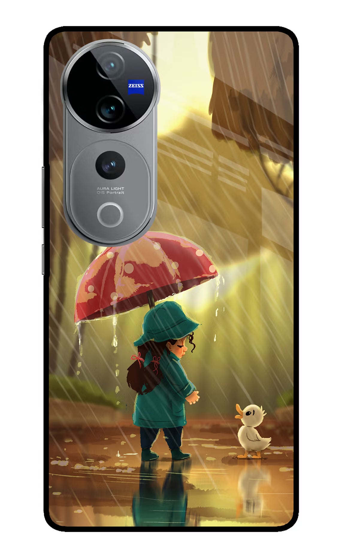 Rainy Day Vivo V40 Pro 5G Glass Case - Rainy Day Vivo V40 Pro 5G Glass Case Rainy Day Vivo V40 Pro 5G Glass Case