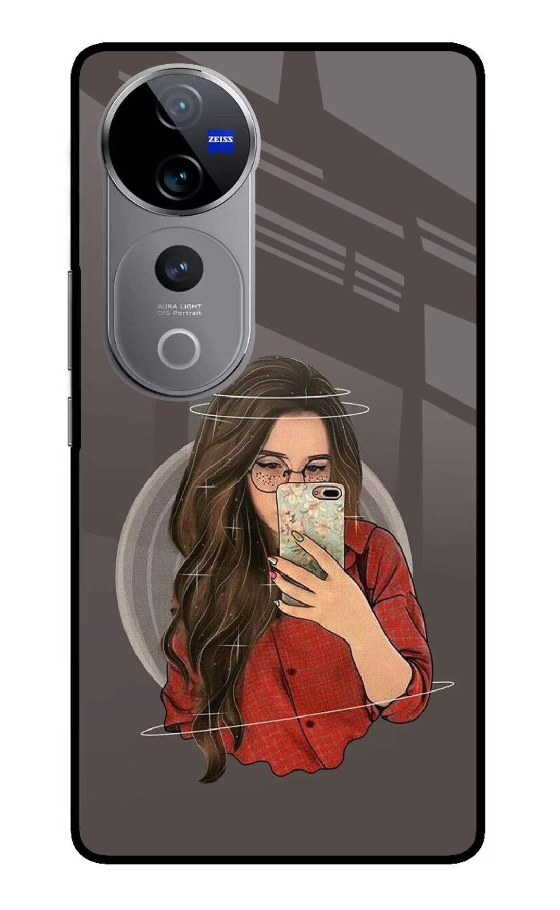 Selfie Queen Vivo V40 Pro 5G Glass Case - Selfie Queen Vivo V40 Pro 5G Glass Case Selfie Queen Vivo V40 Pro 5G Glass Case