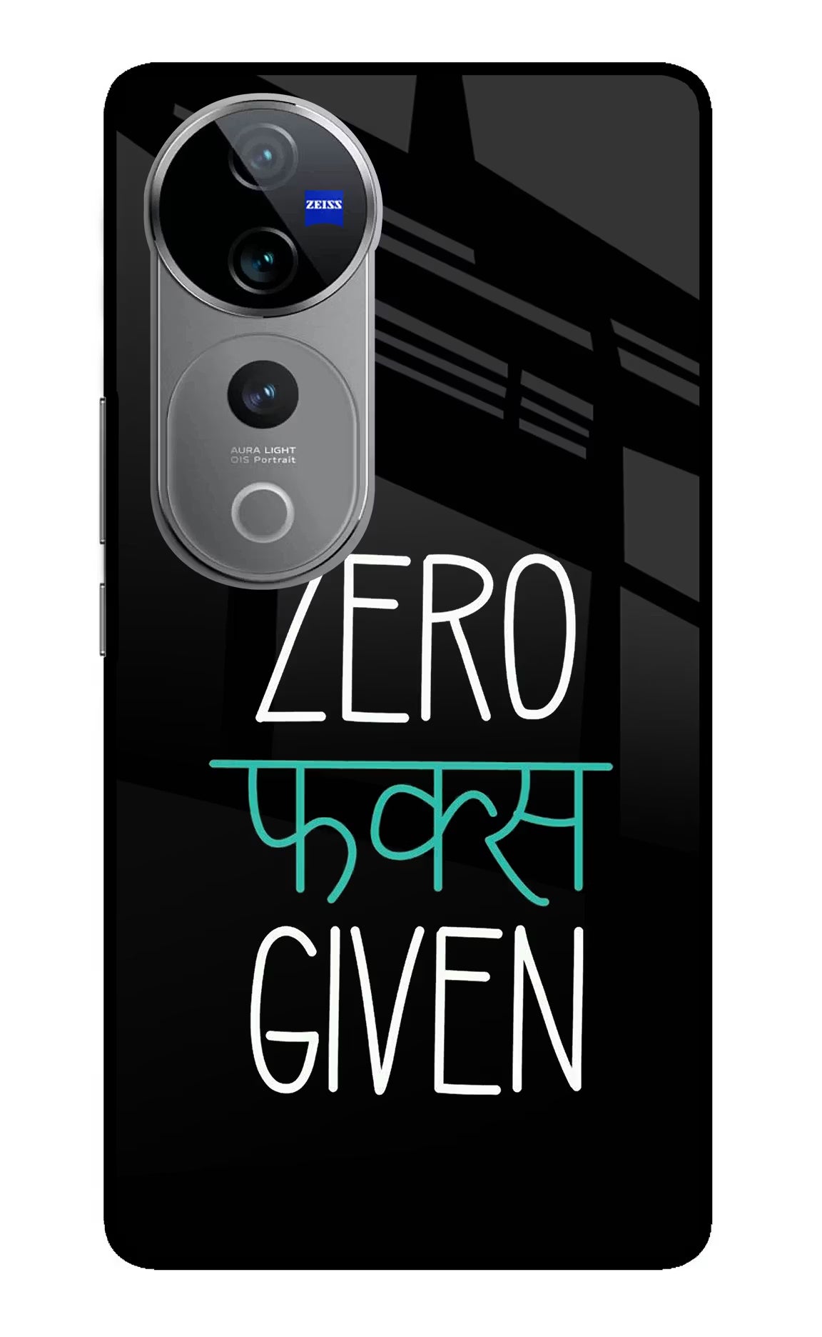 Zero Fucks Given Vivo V40 Pro 5G Glass Case - Zero Fucks Given Vivo V40 Pro 5G Glass Case Zero Fucks Given Vivo V40 Pro 5G Glass Case