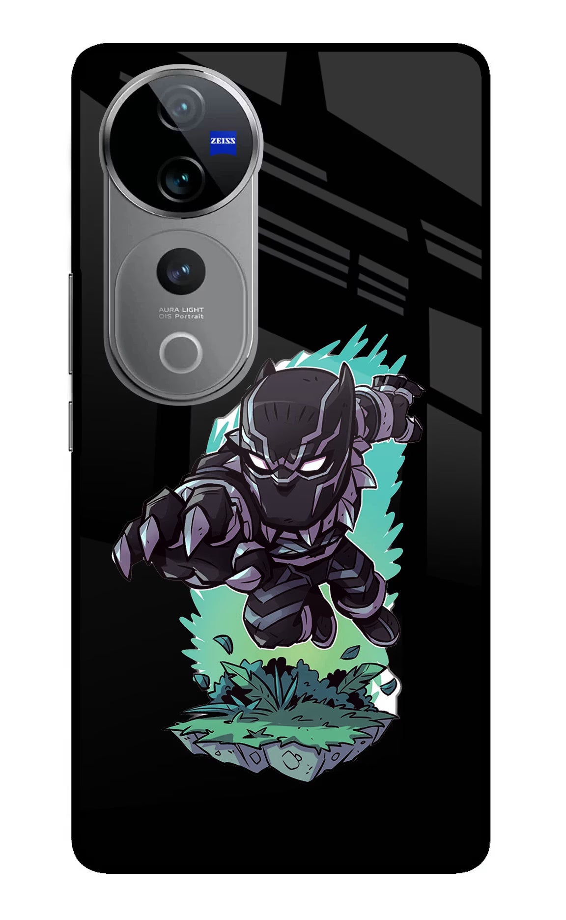 Black Panther Vivo V40 Pro 5G Glass Case - Black Panther Vivo V40 Pro 5G Glass Case Black Panther Vivo V40 Pro 5G Glass Case
