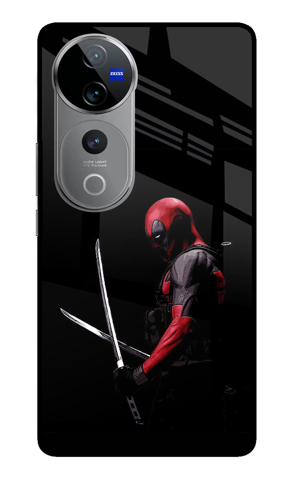 Deadpool Vivo V40 Pro 5G Glass Case - Deadpool Vivo V40 Pro 5G Glass Case Deadpool Vivo V40 Pro 5G Glass Case