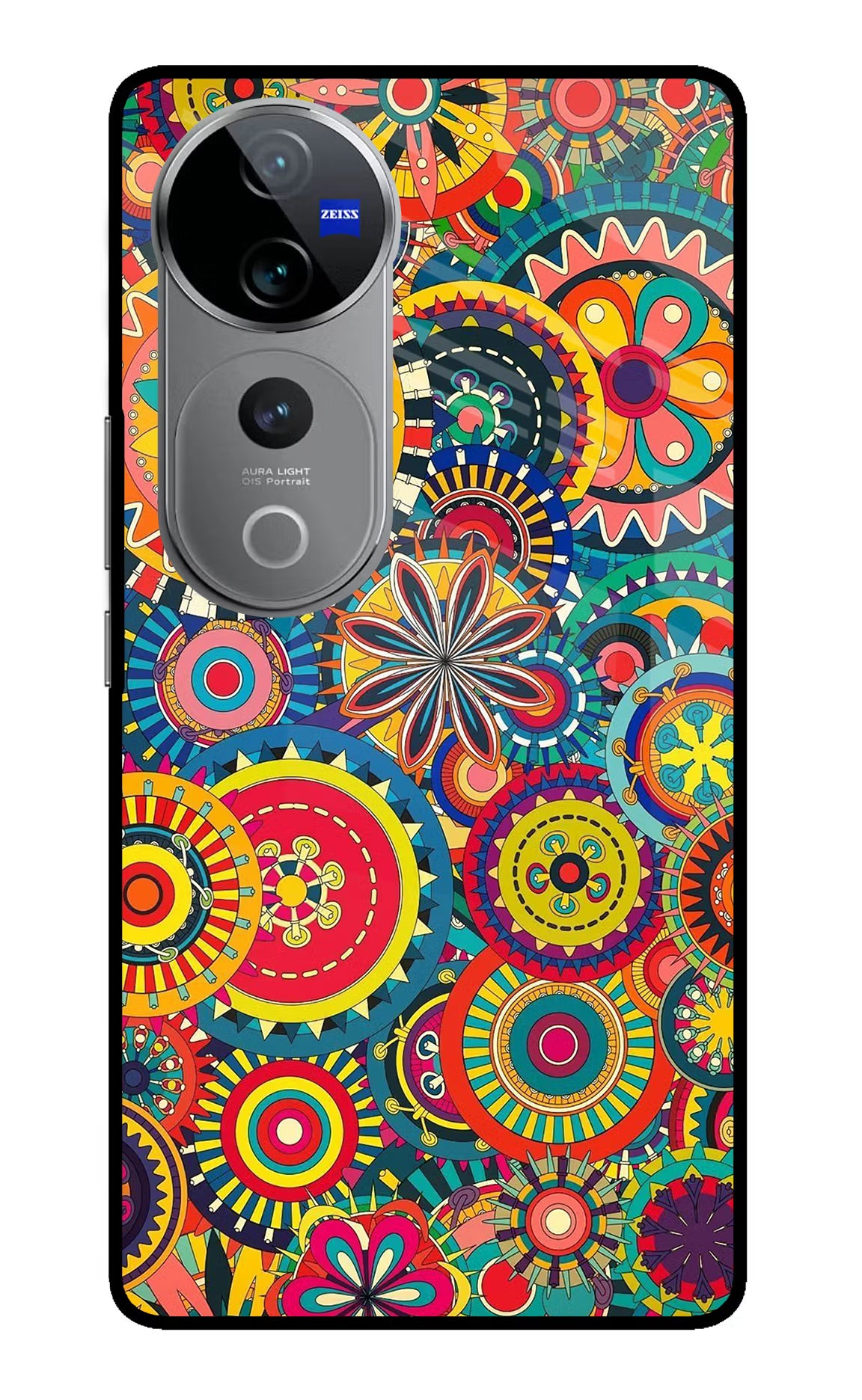 Gol Gol Art Vivo V40 Pro 5G Glass Case - Gol Gol Art Vivo V40 Pro 5G Glass Case Gol Gol Art Vivo V40 Pro 5G Glass Case